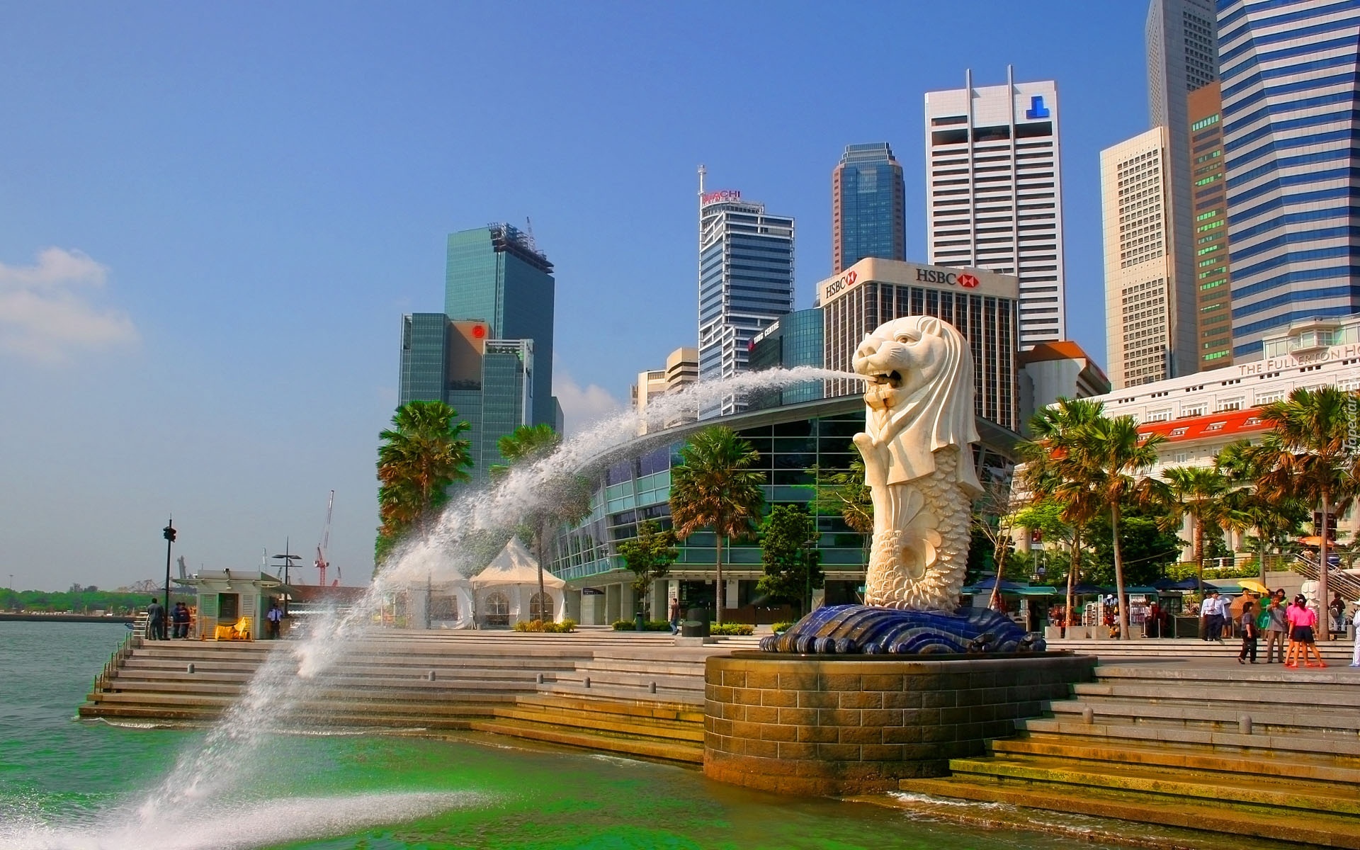 Merlion, Singapur, Hotel, Schody