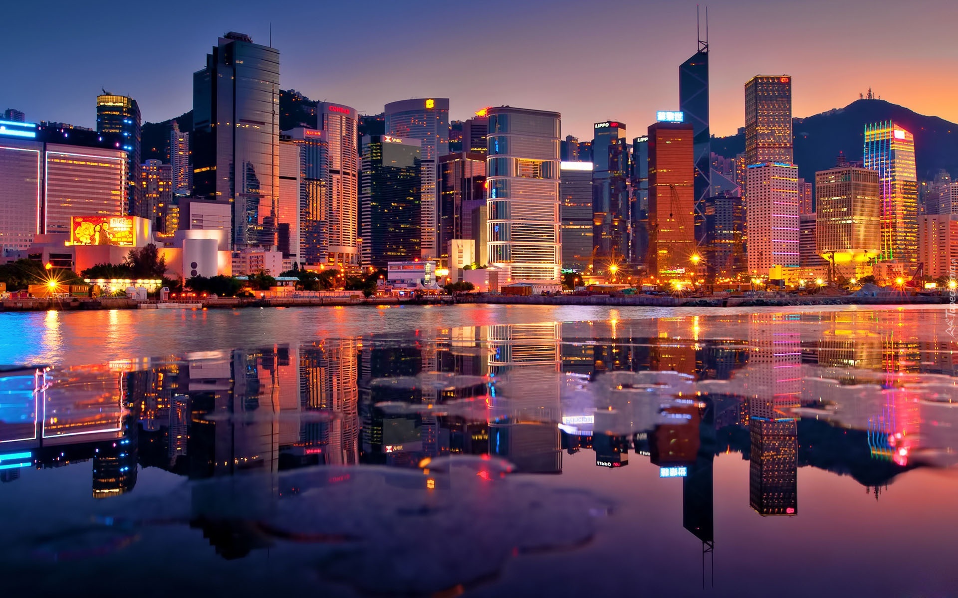 Panorama, Hong Kong, Chiny, Zachód
