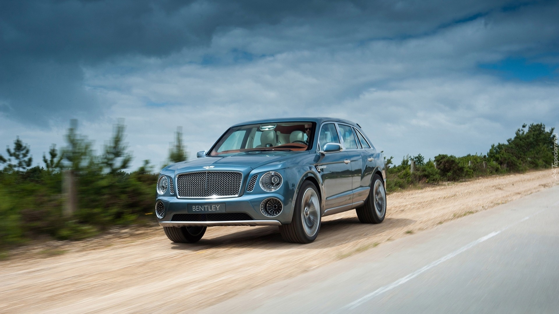 Samochód, Bentley, Suv Exp 9f, Droga