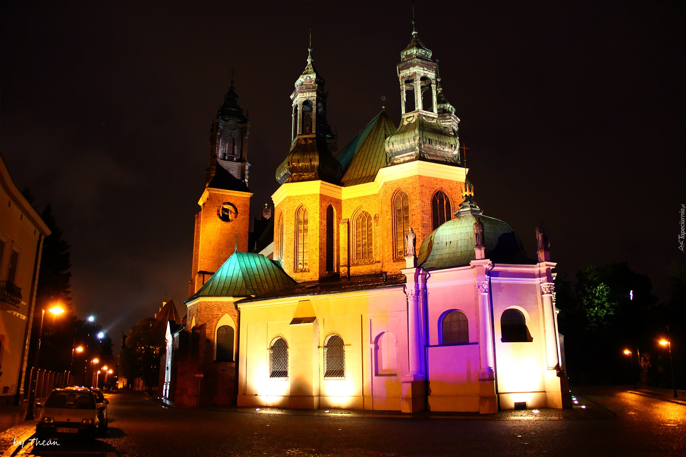 Katedra, Poznańska, Noc