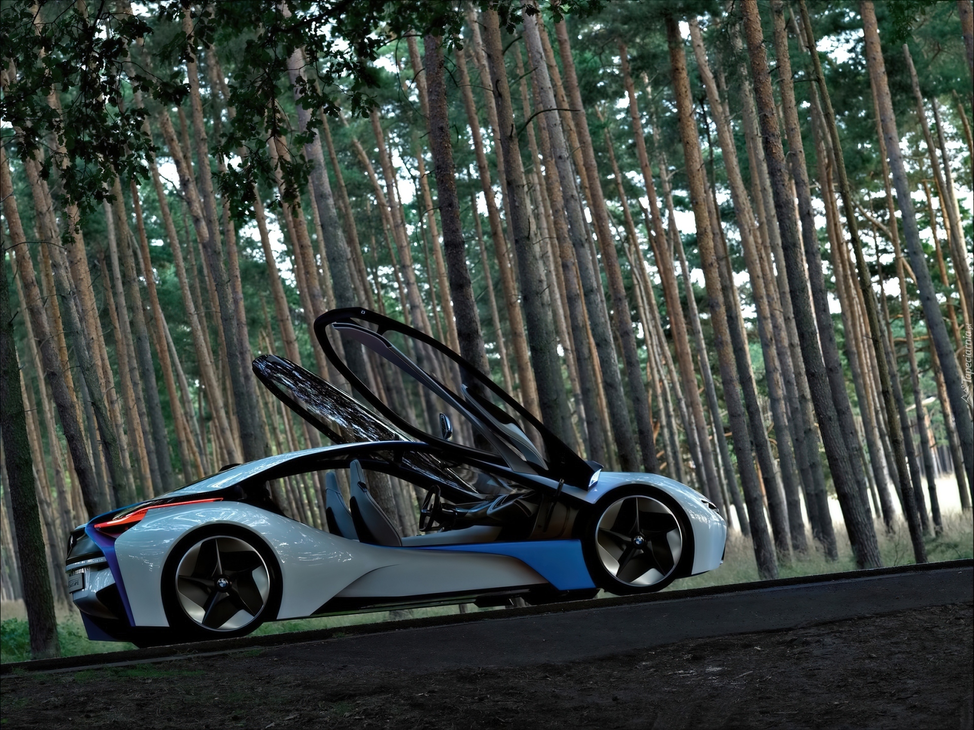 BMW Vision, Las, Podniesione, Drzwi