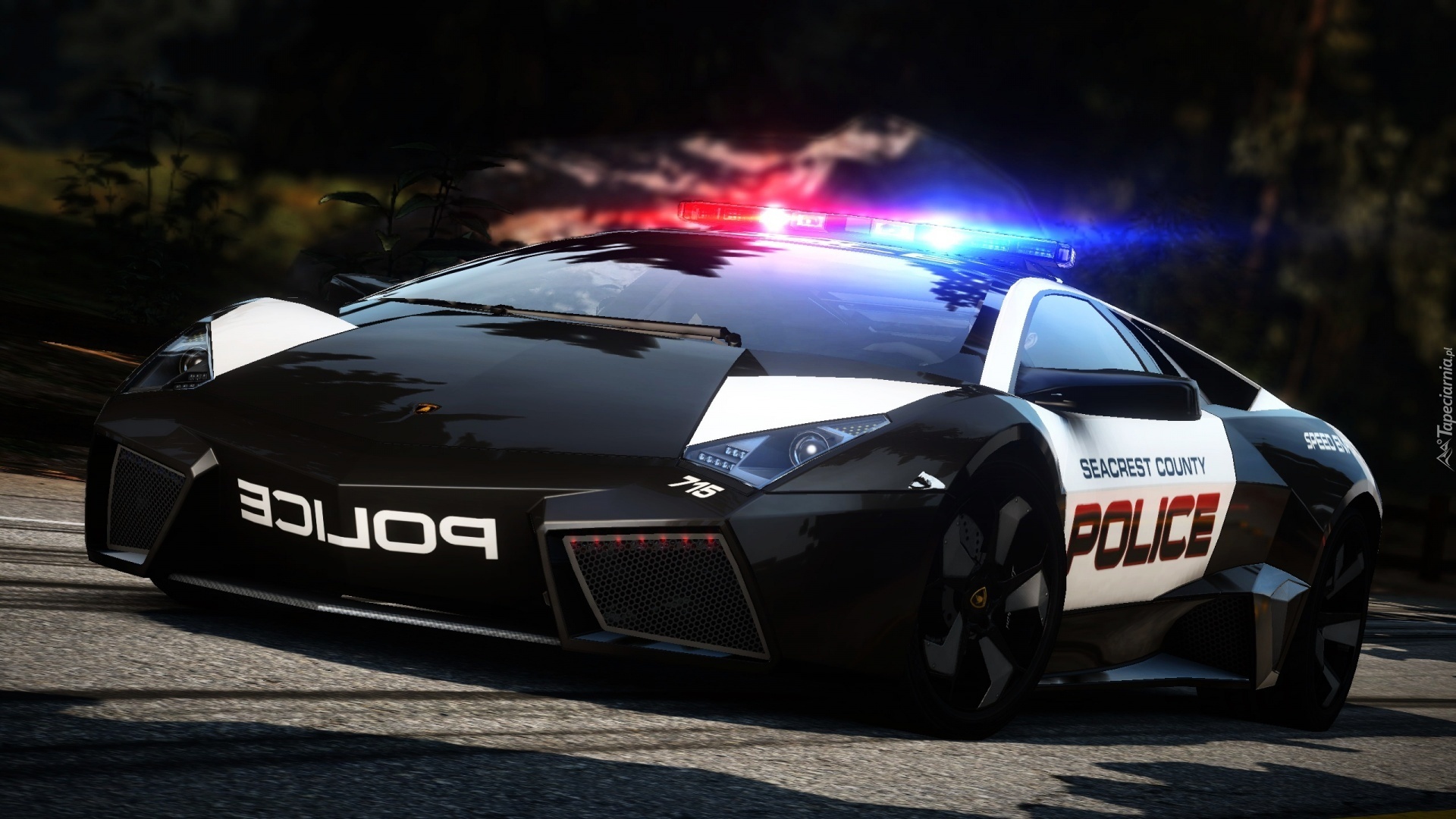 Lamborghini, Aventador, Policja