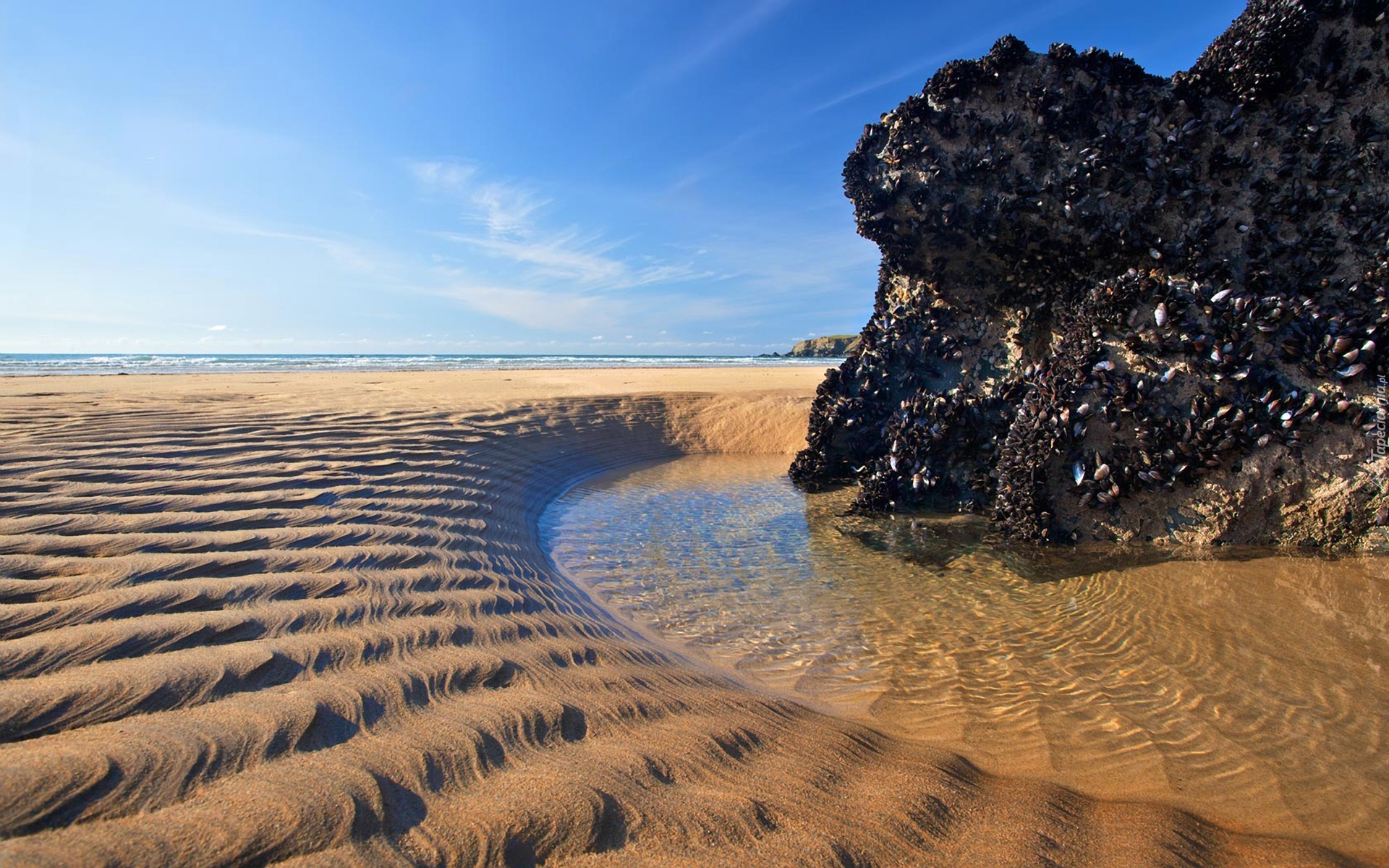 Morze, Plaża, Piasek