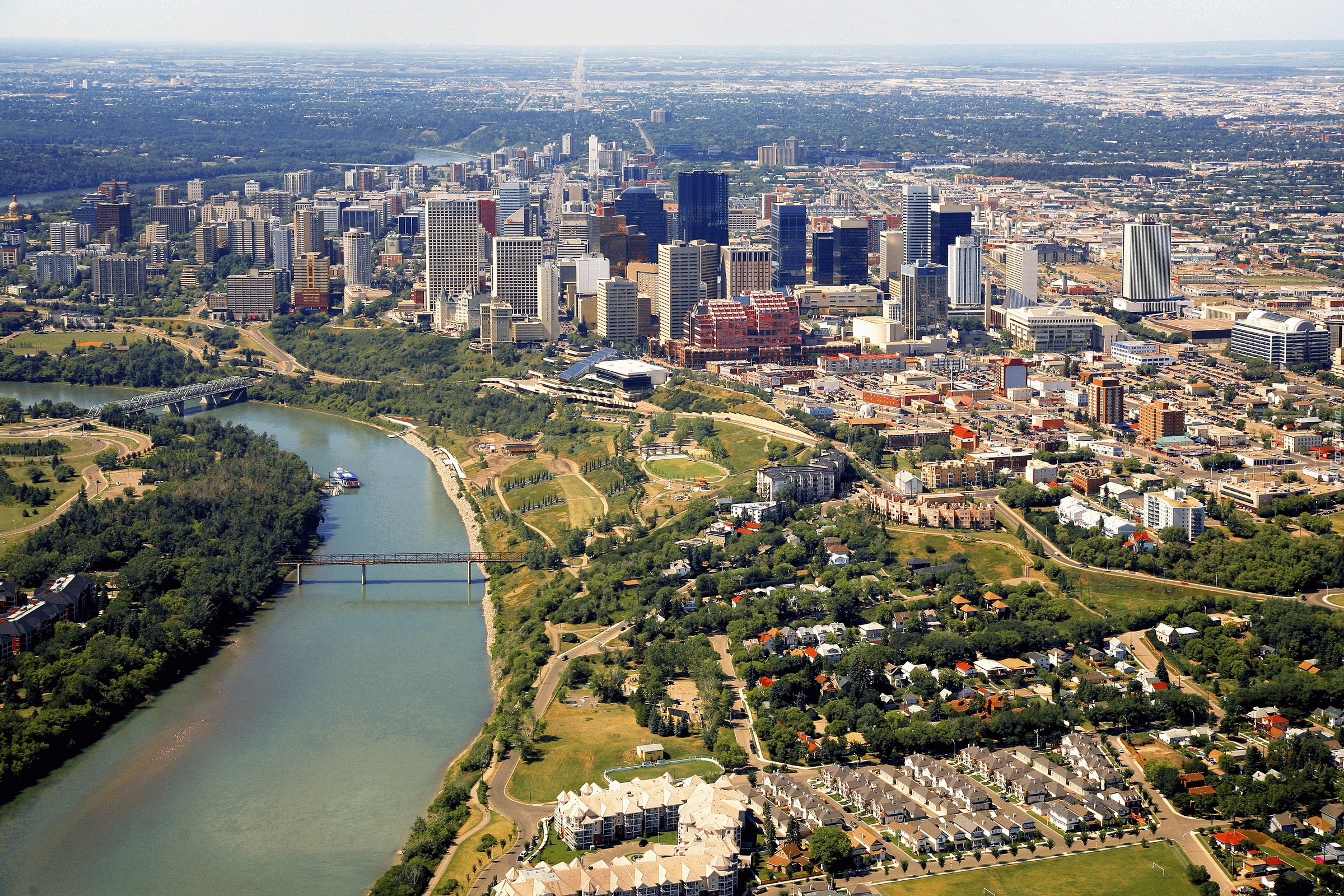 Panorama, Miasta, Edmonton, Kanada