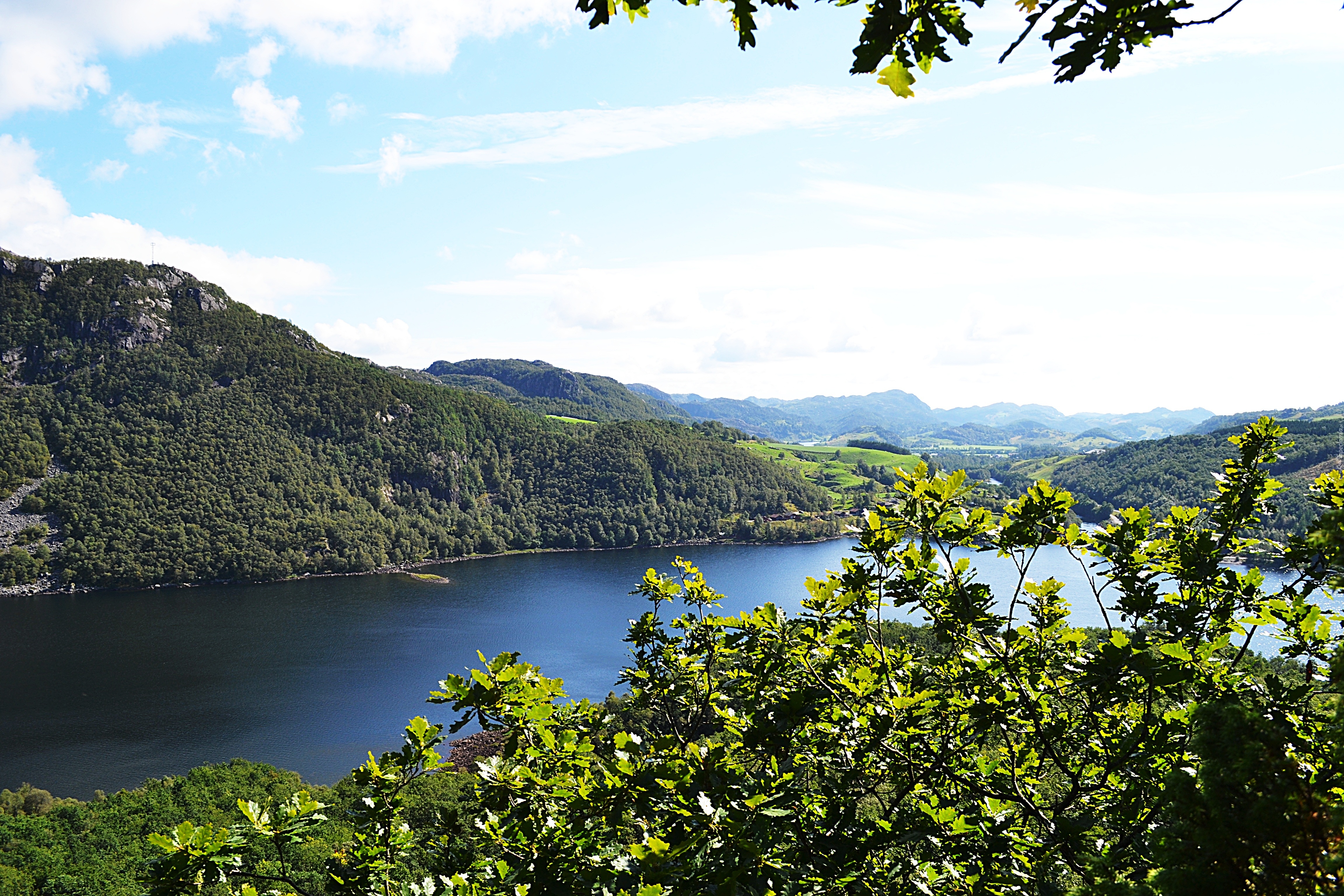 Góry, Jezioro, Krajobraz, Norwegia