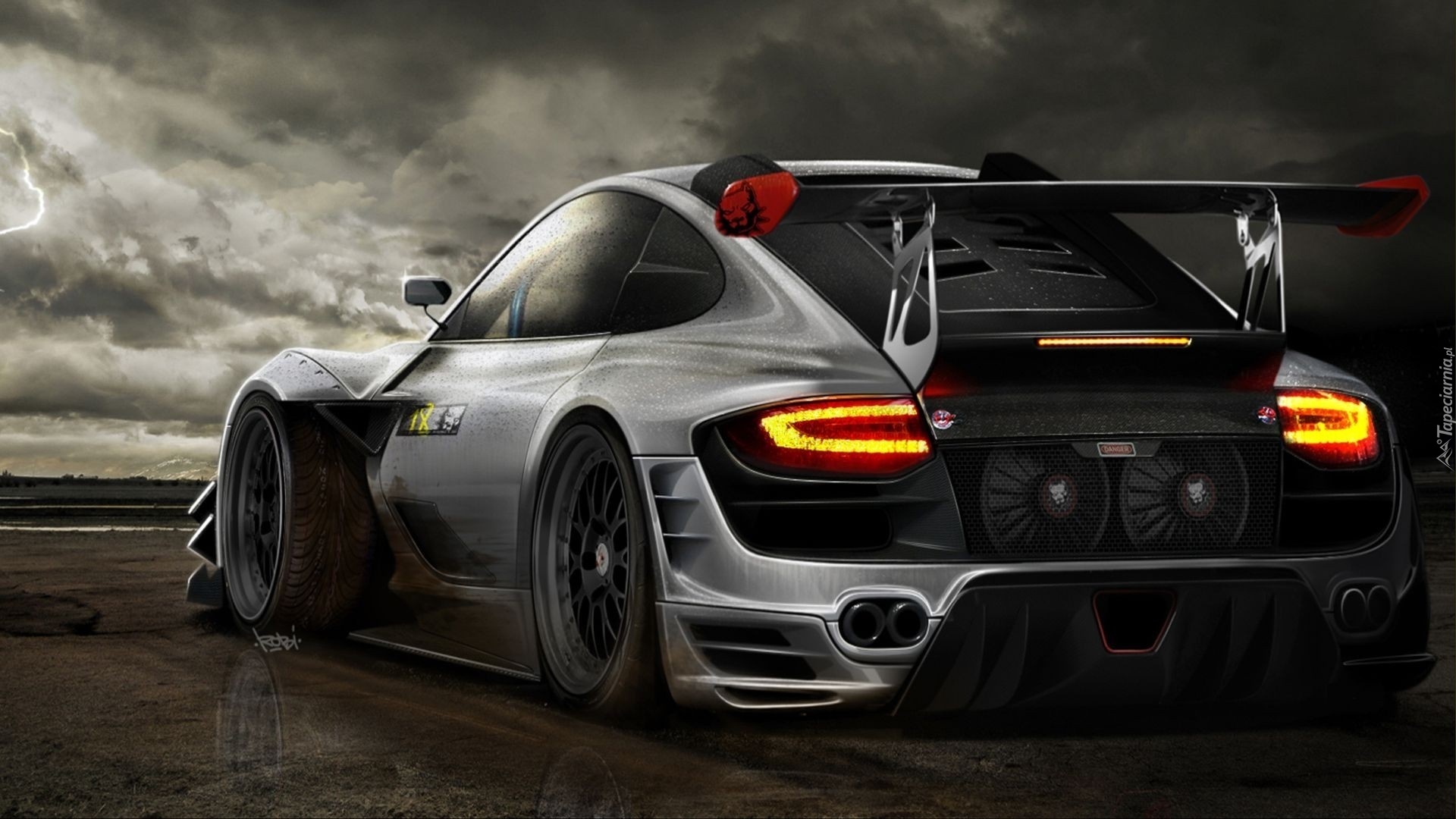 Srebrne, Porsche, Tuning