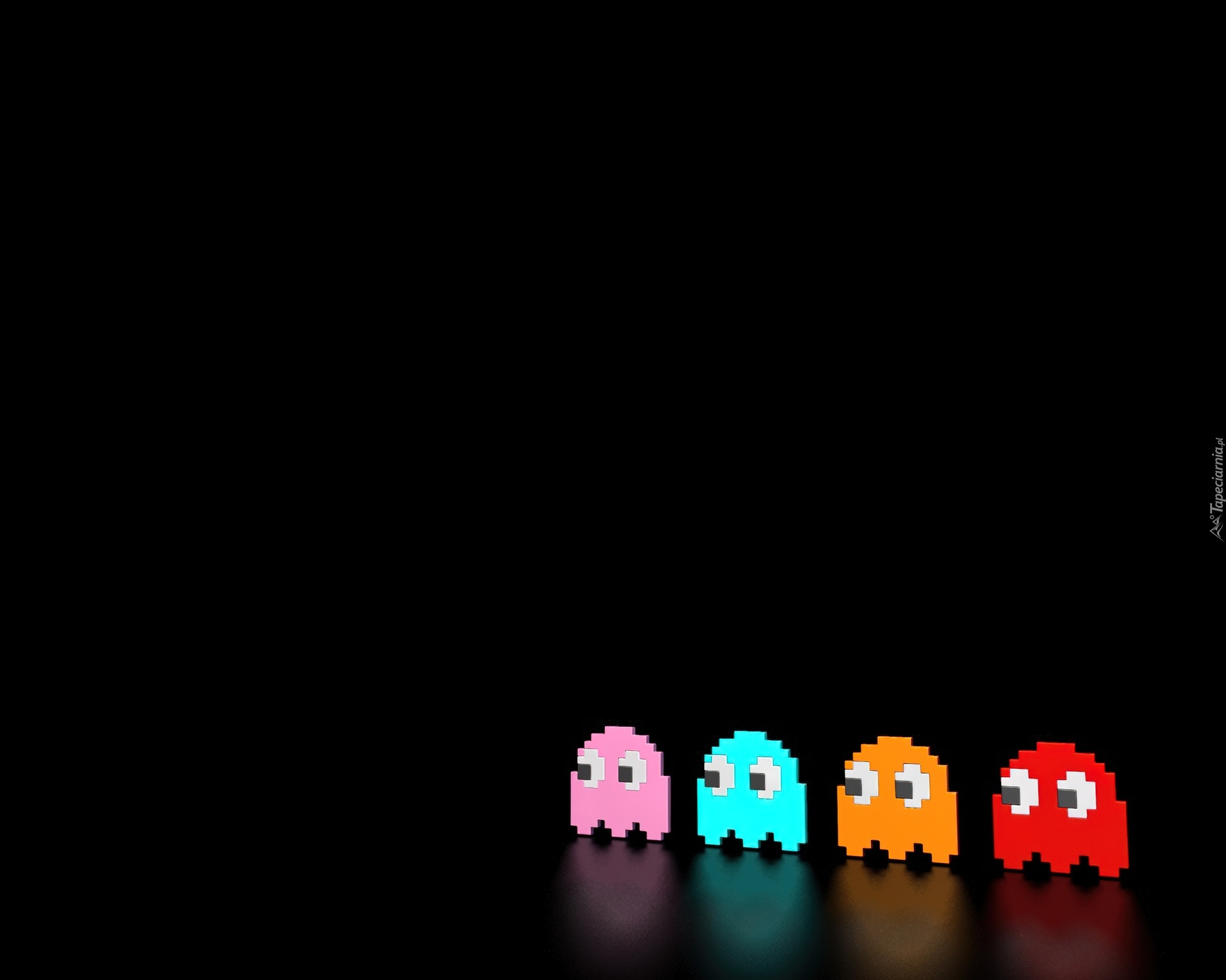 Pac-man, Kolorowe, Stworki