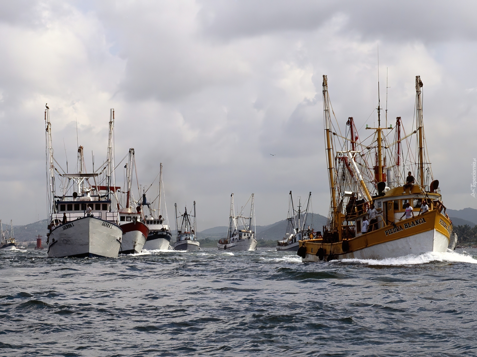 Port Of Mazatlan, Meksyk, Statki, Woda