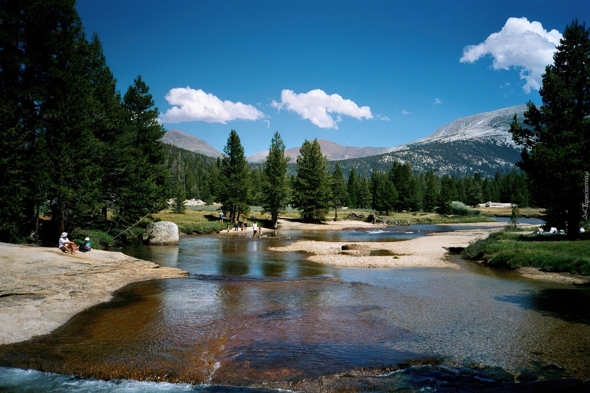 Stany Zjednoczone, Stan Kalifornia, Park Narodowy Yosemite, Rzeka Tuolumne River, Mielizna