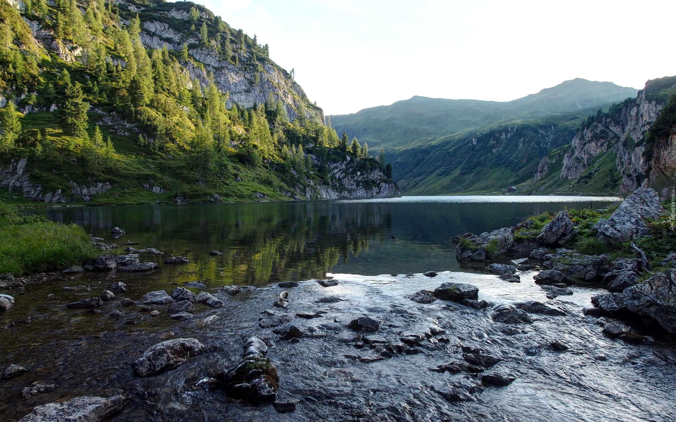 Góry, Drzewa, Jezioro