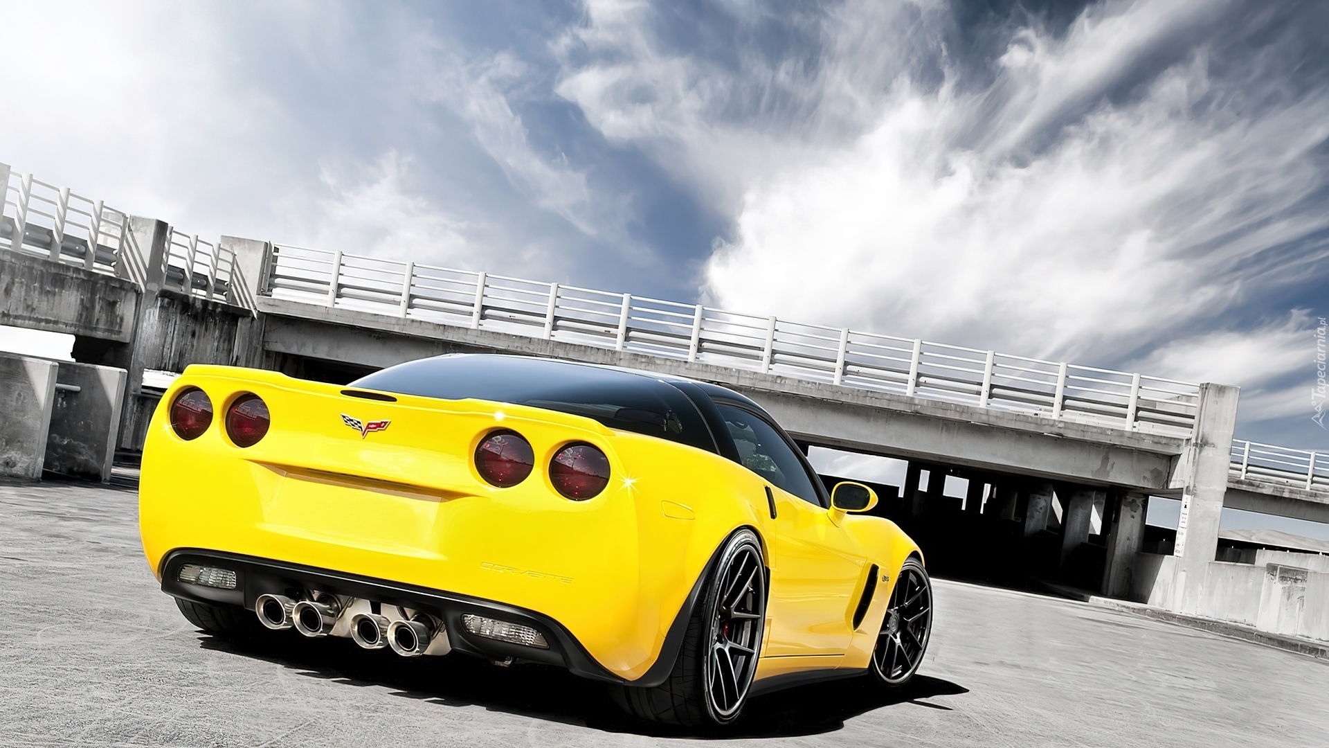 Żółty, Chevrolet, Corvette Z06