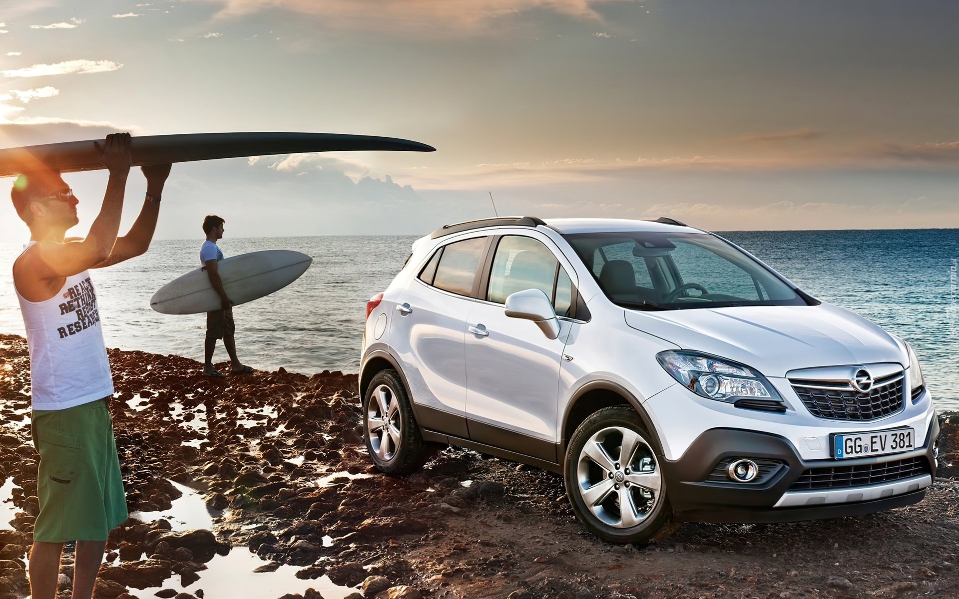 Opel Mokka, Morze, Surferzy