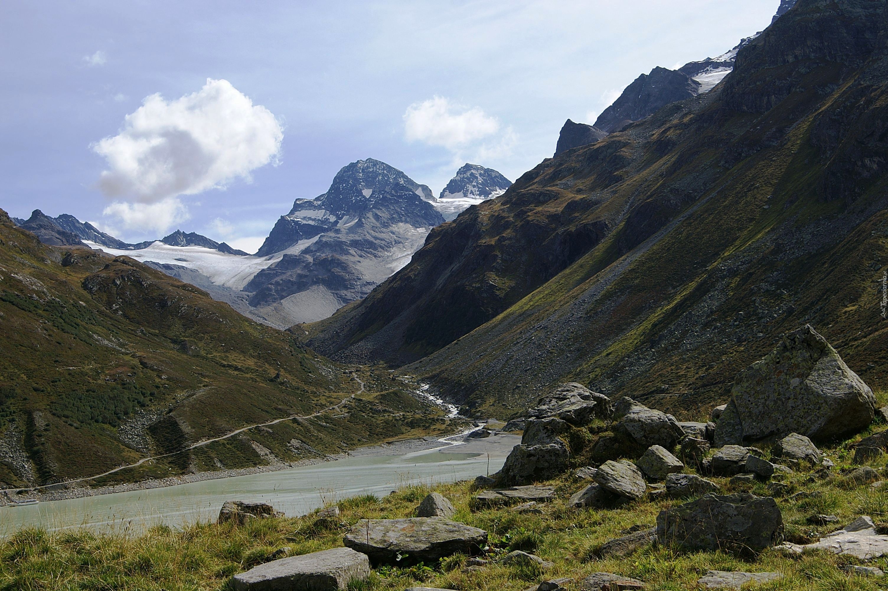 Piz Buin, Austria, Góry, Kamienie