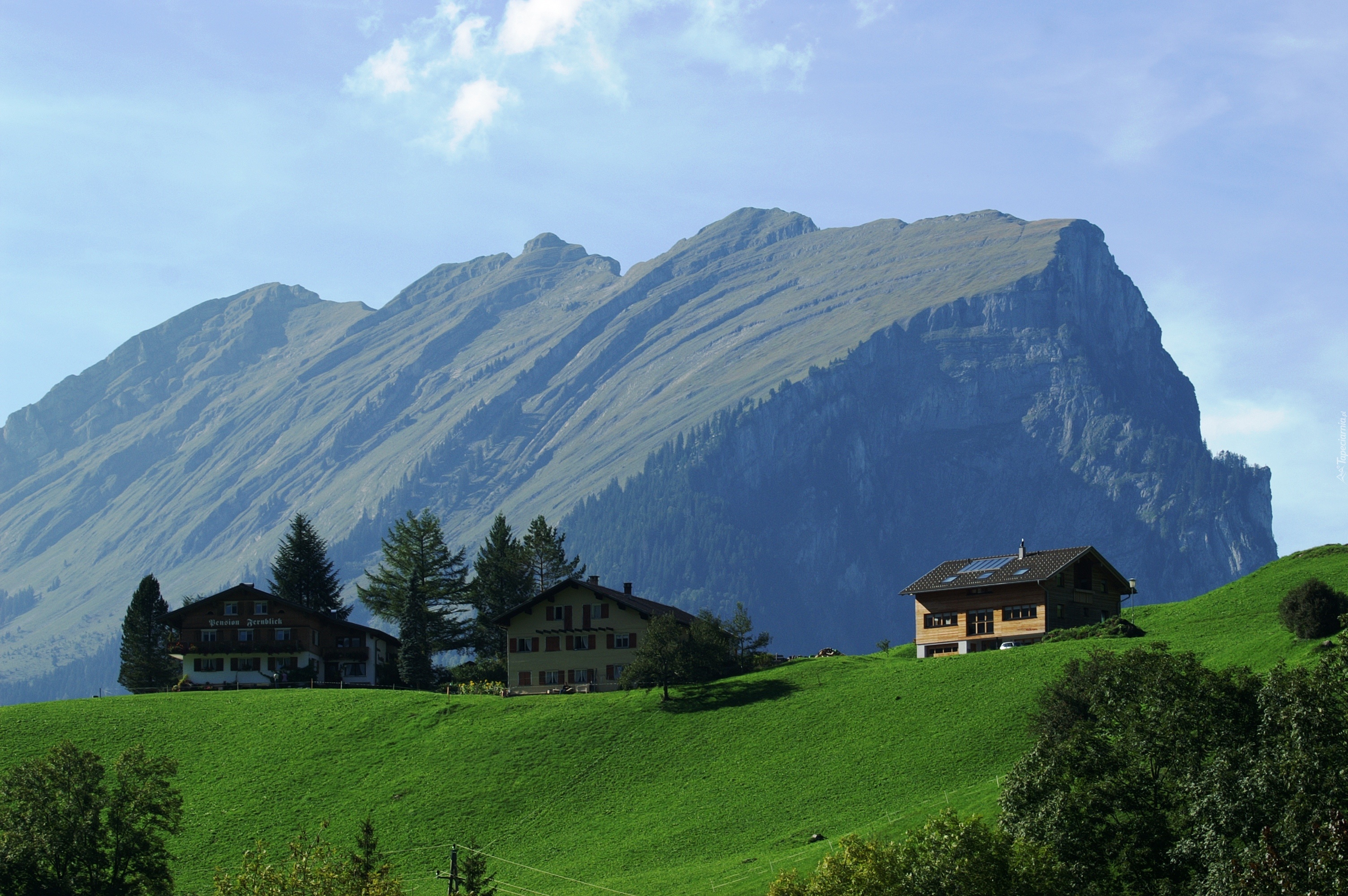 Kanisfluh, Austria, Łąka, Domy