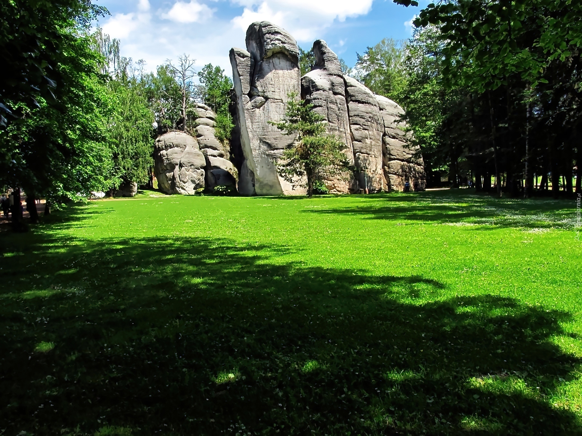 Czechy, Adrspach, Skały