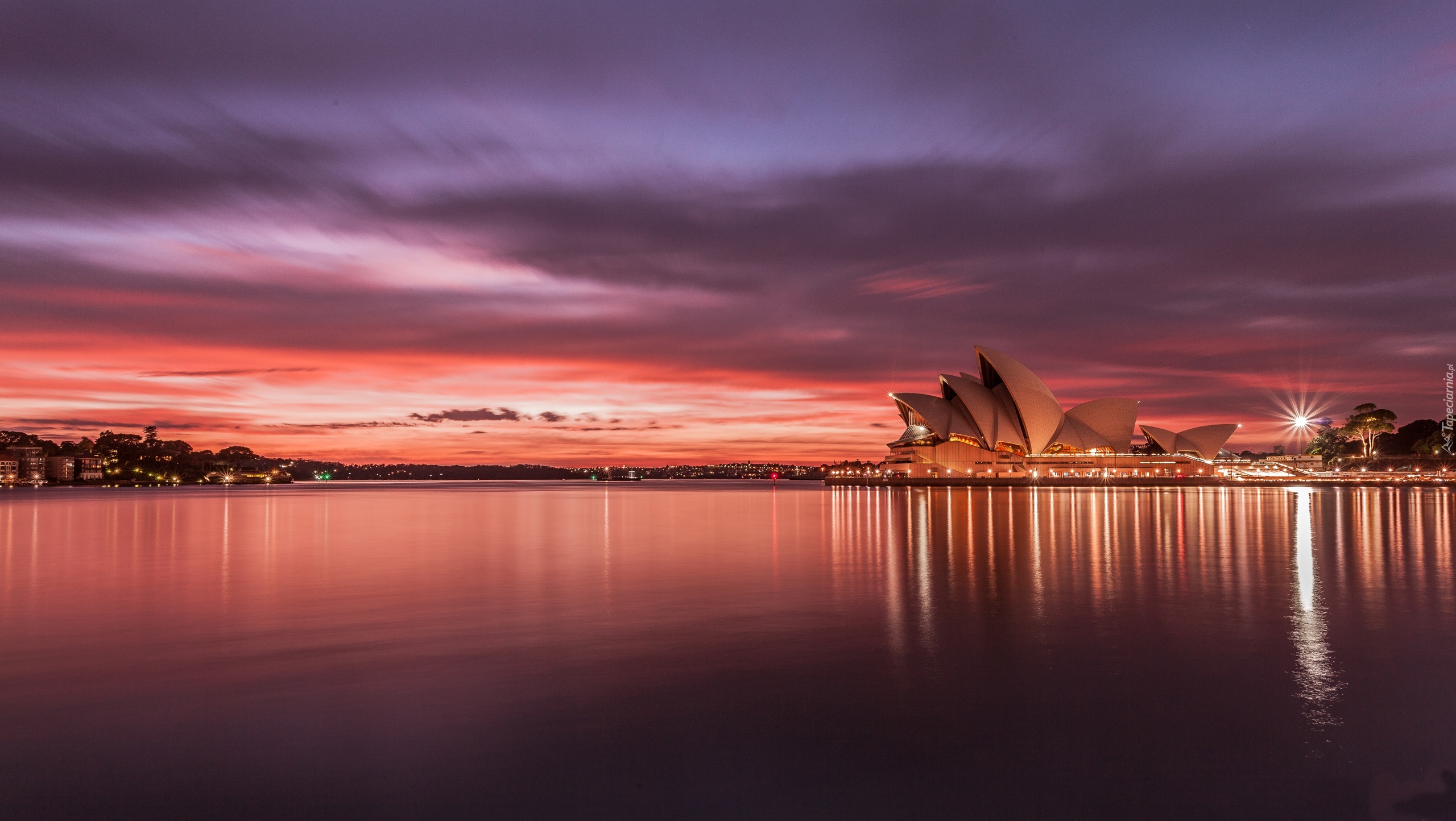 Australia, Sydney, Zachód, Słońca