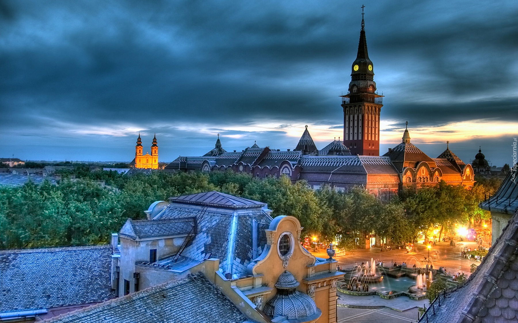 Miasto, Subotica, Serbia, Ratusz, Katedra