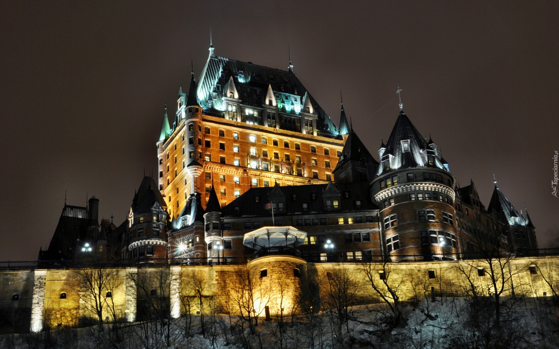 Hotel, Zamek, Chateau Frontenac, Quebek, Kanada