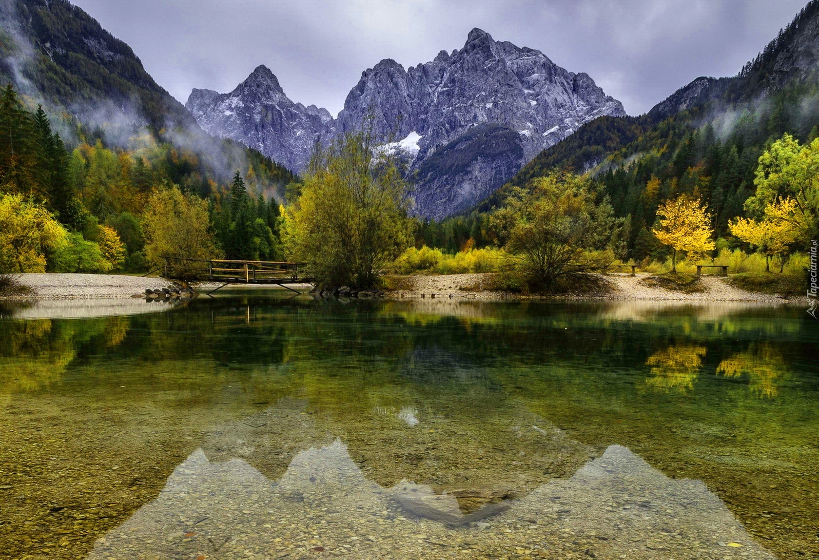 Góry, Jezioro, Mostek