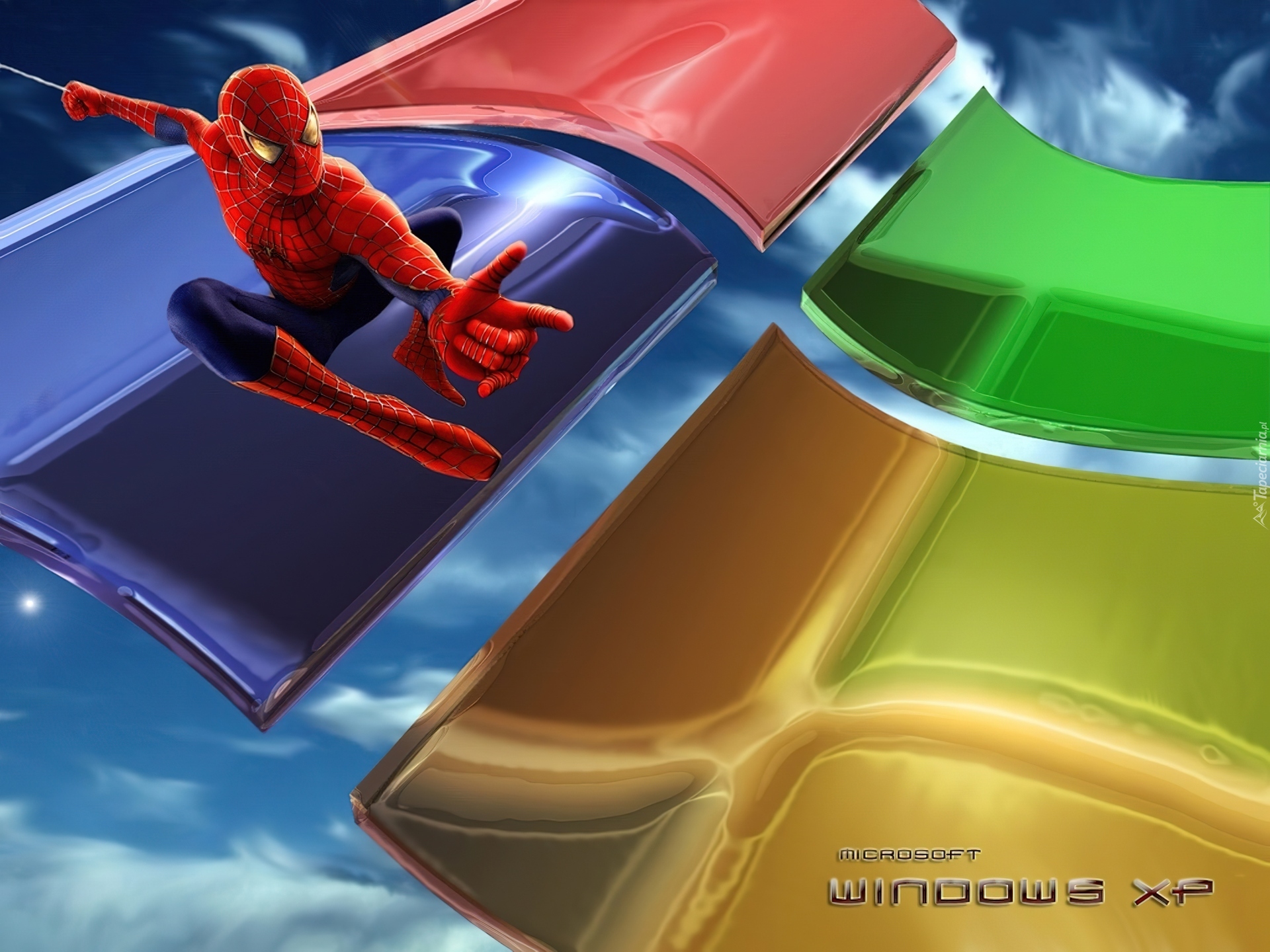 System, Operacyjny, Windows, Xp, Spajderman