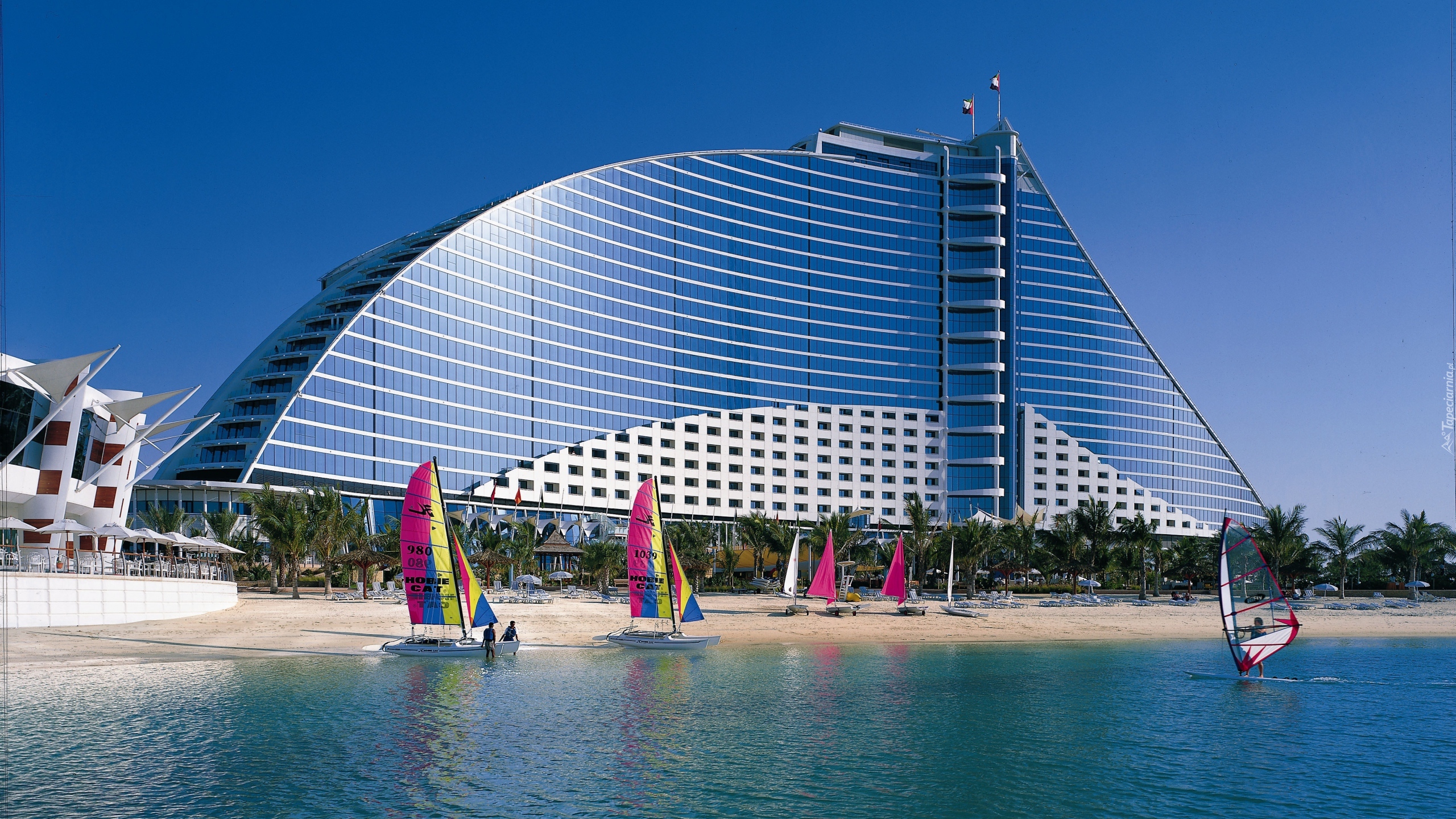 Hotel, Jumeirah, Dubaj, Łódki