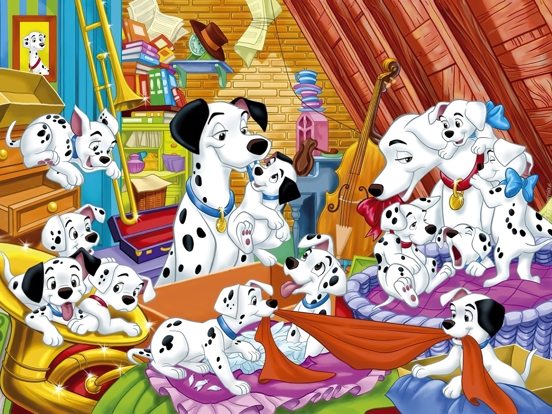 Pieski, Bajka, 101 dalmatyńczyków, One Hundred and One Dalmatians