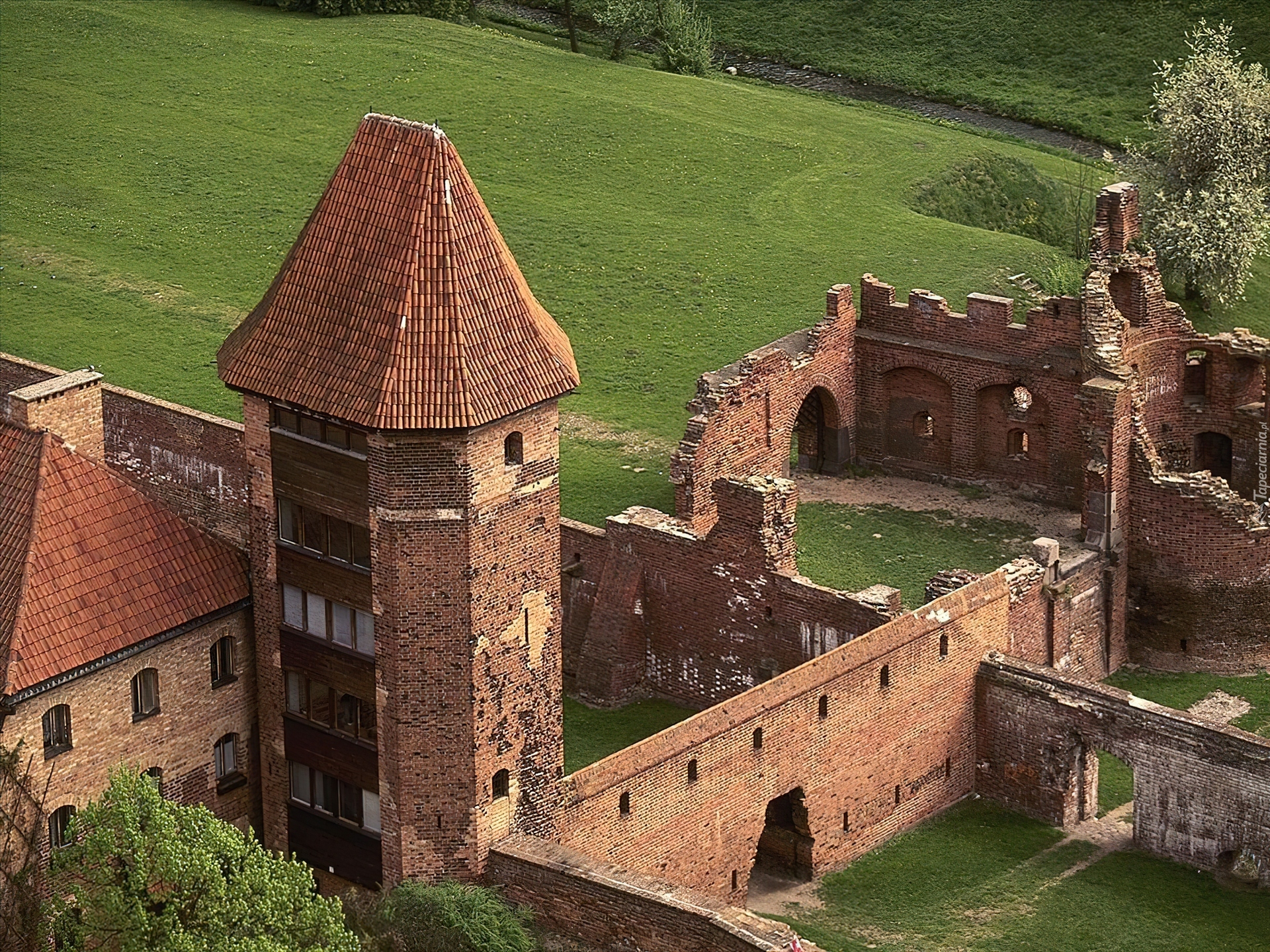 Ruiny, Zamku, Malbork