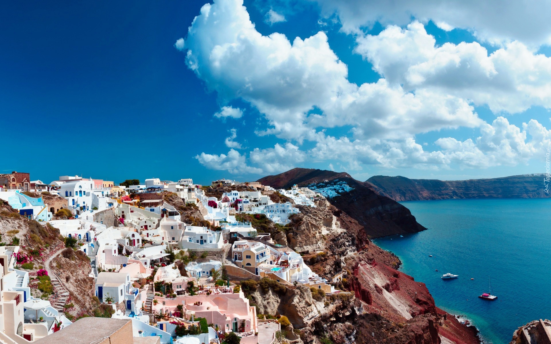 Panorama, Santorini, Grecja