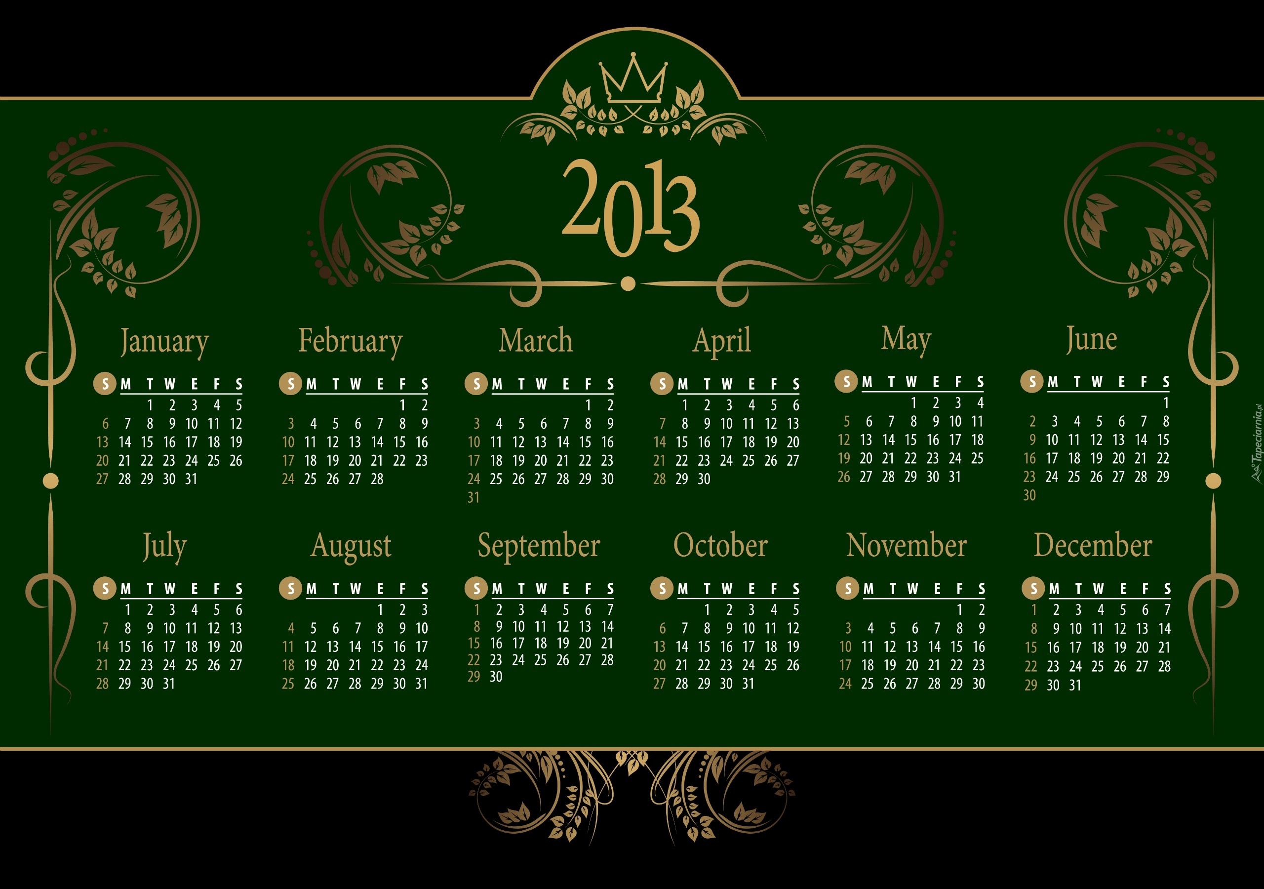 Kalendarz, 2013