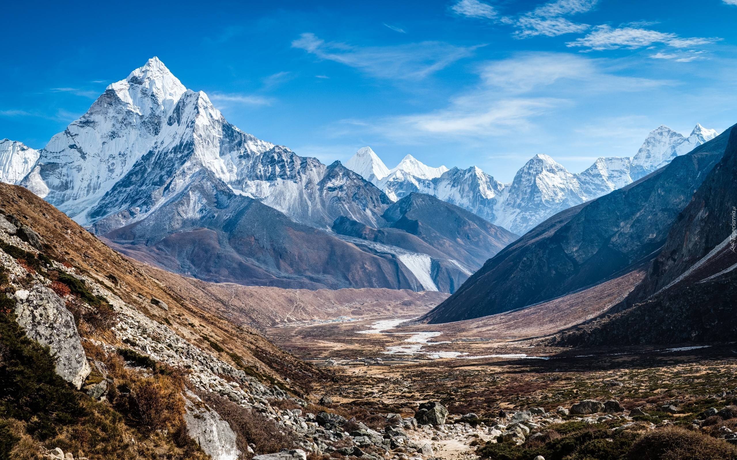 Nepal, Góry, Ama Dablam, Himalaje