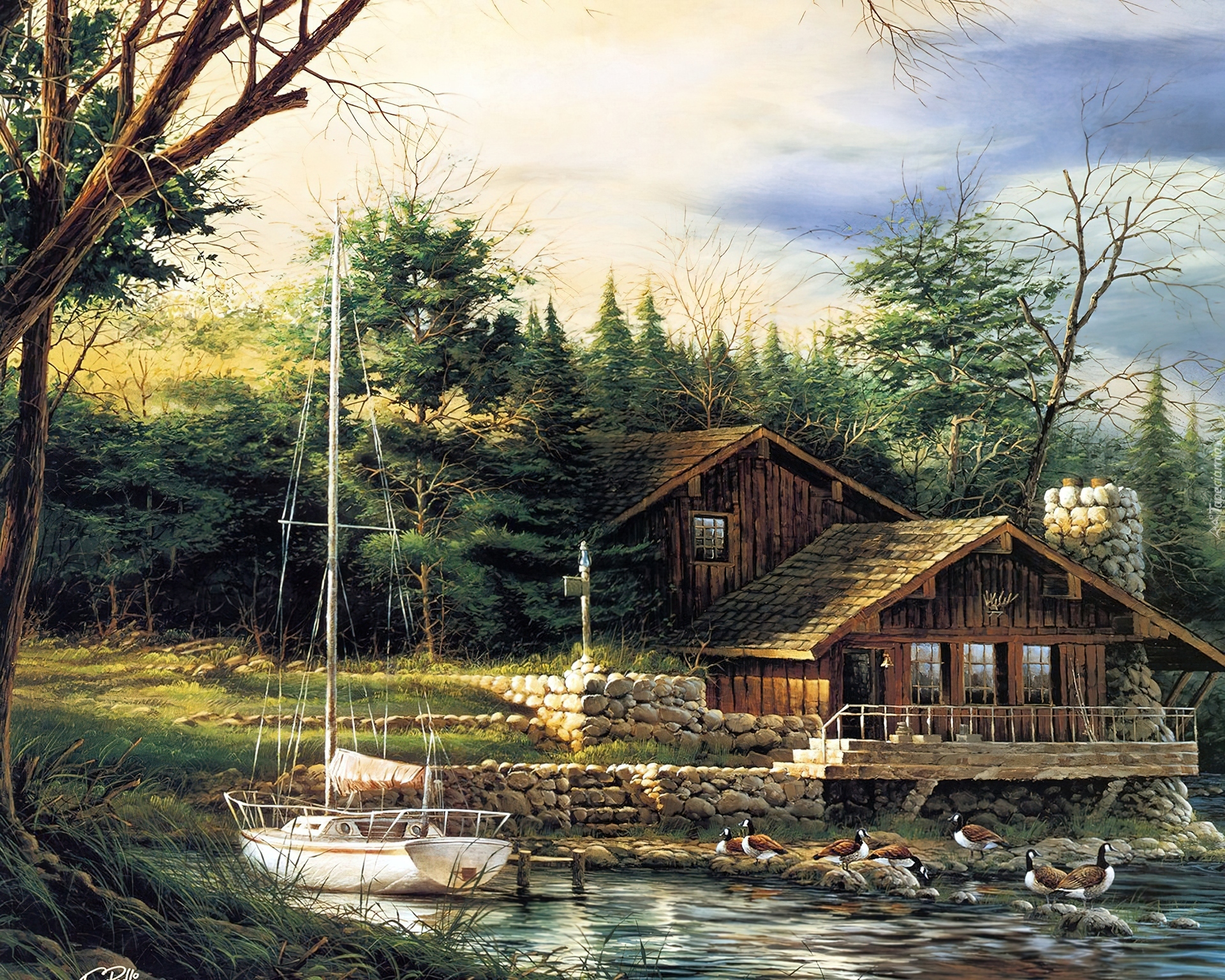 дом у лесного озера скачать