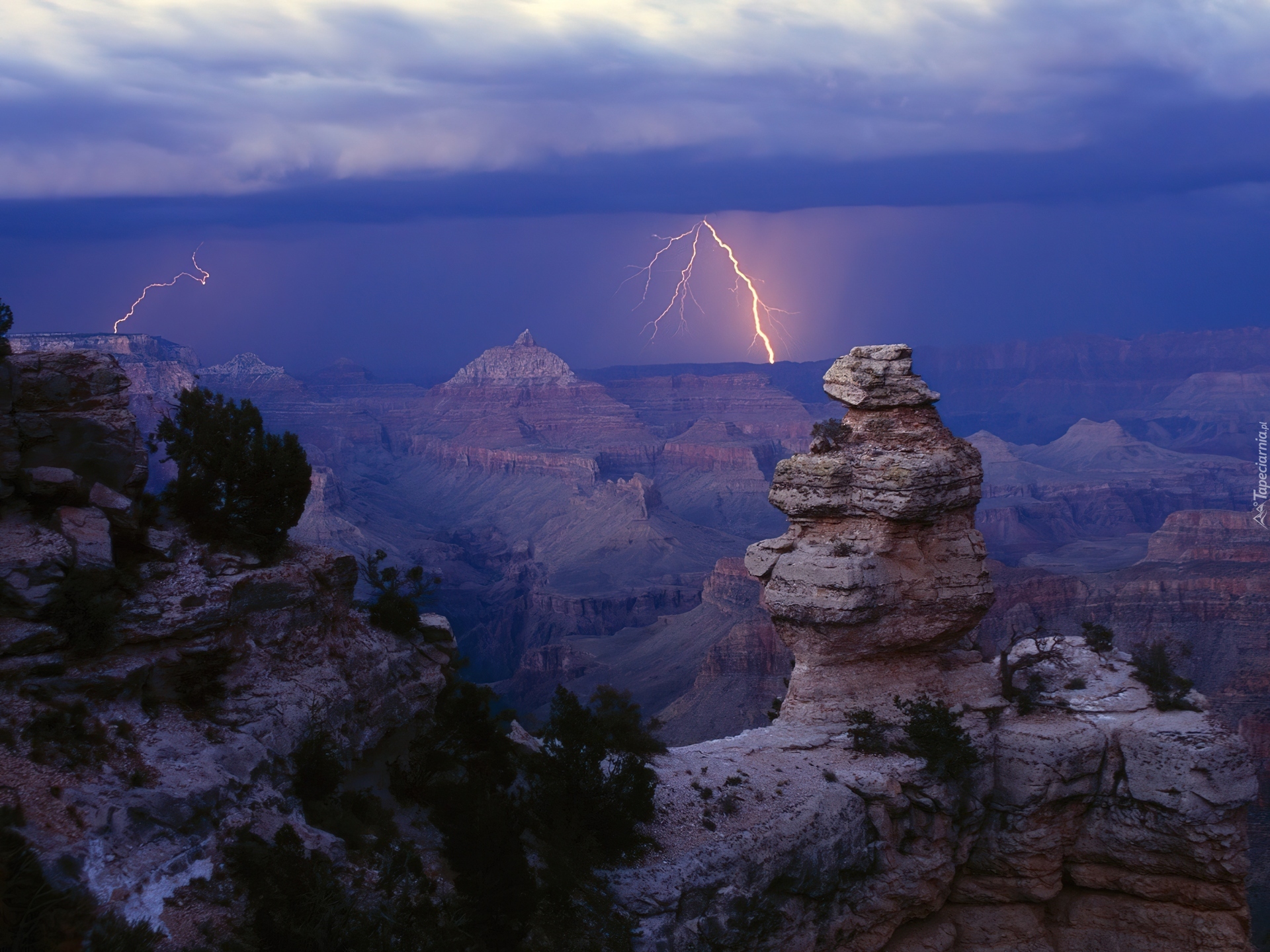 Błyskawica, Grand Canyon, Arizona