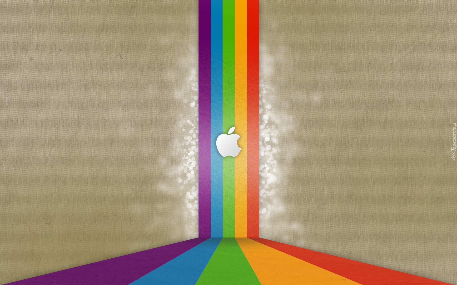 Apple, Logo, Kolorowe, Paski