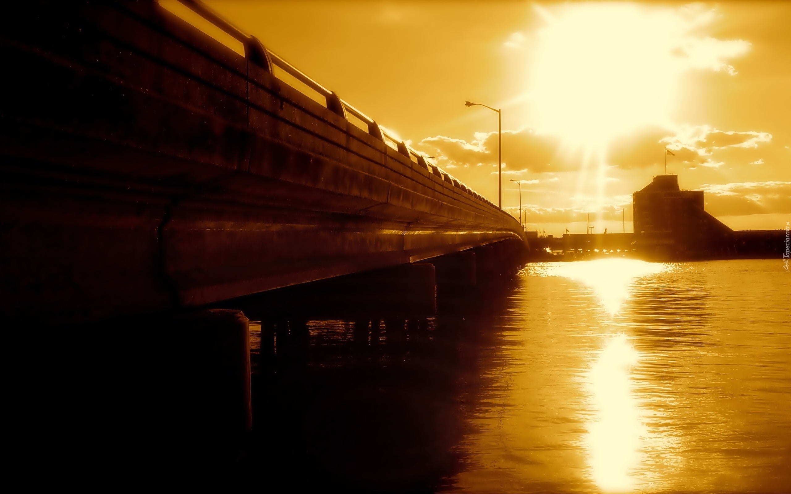 Most, Rzeka, Słońce