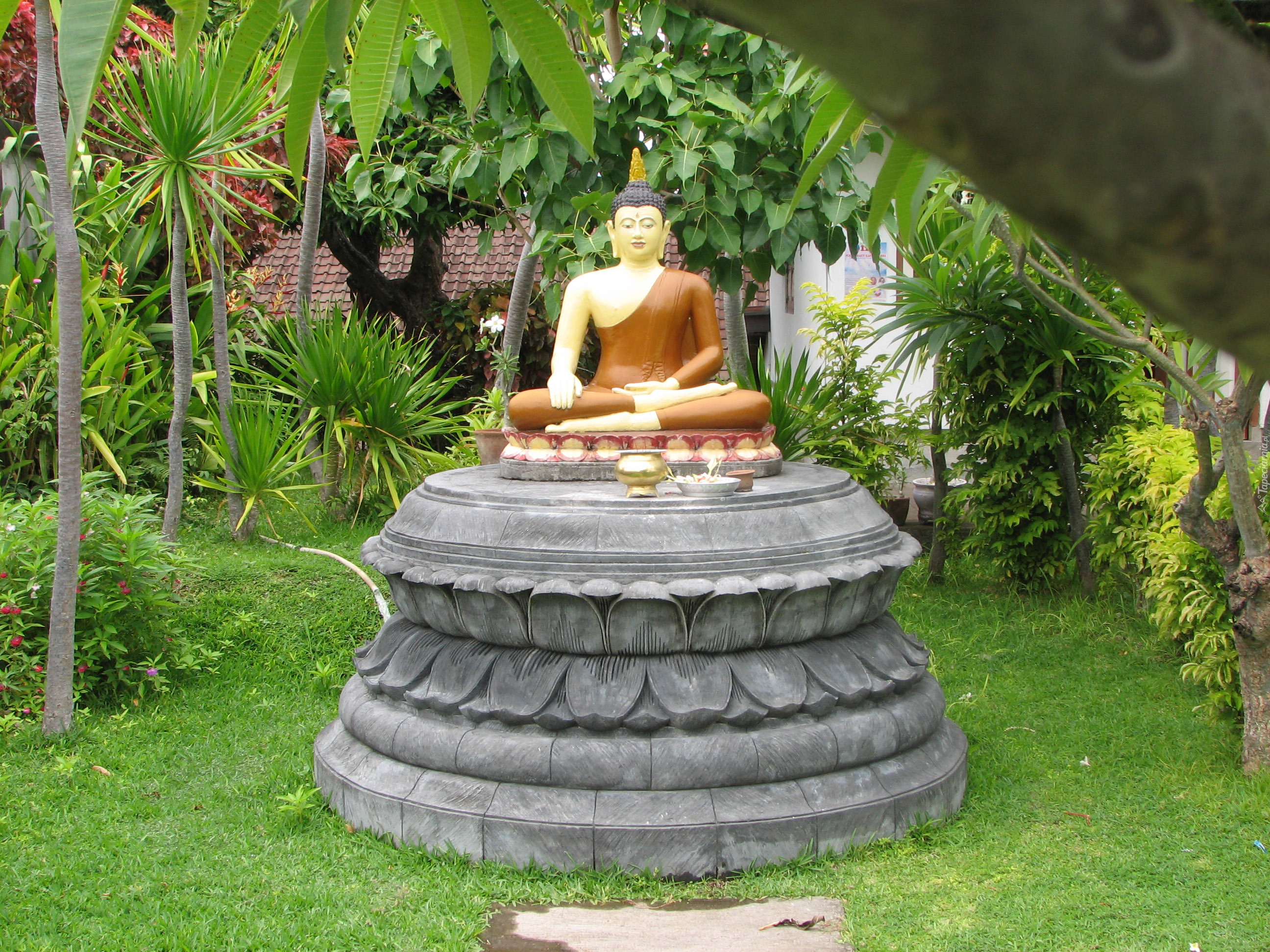 Posąg, Budda, Ogród, Bali