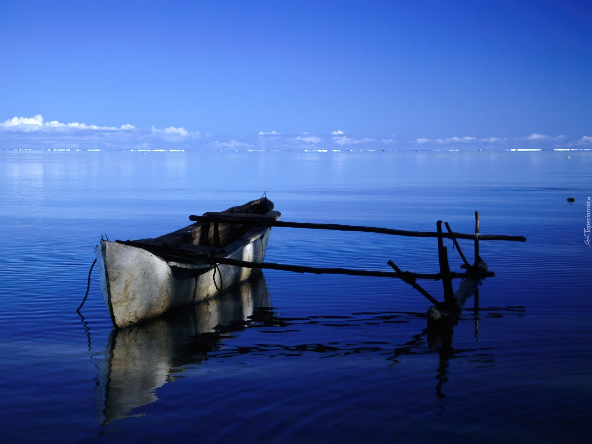 Morze, Łódka, Aitutaki, Islandia