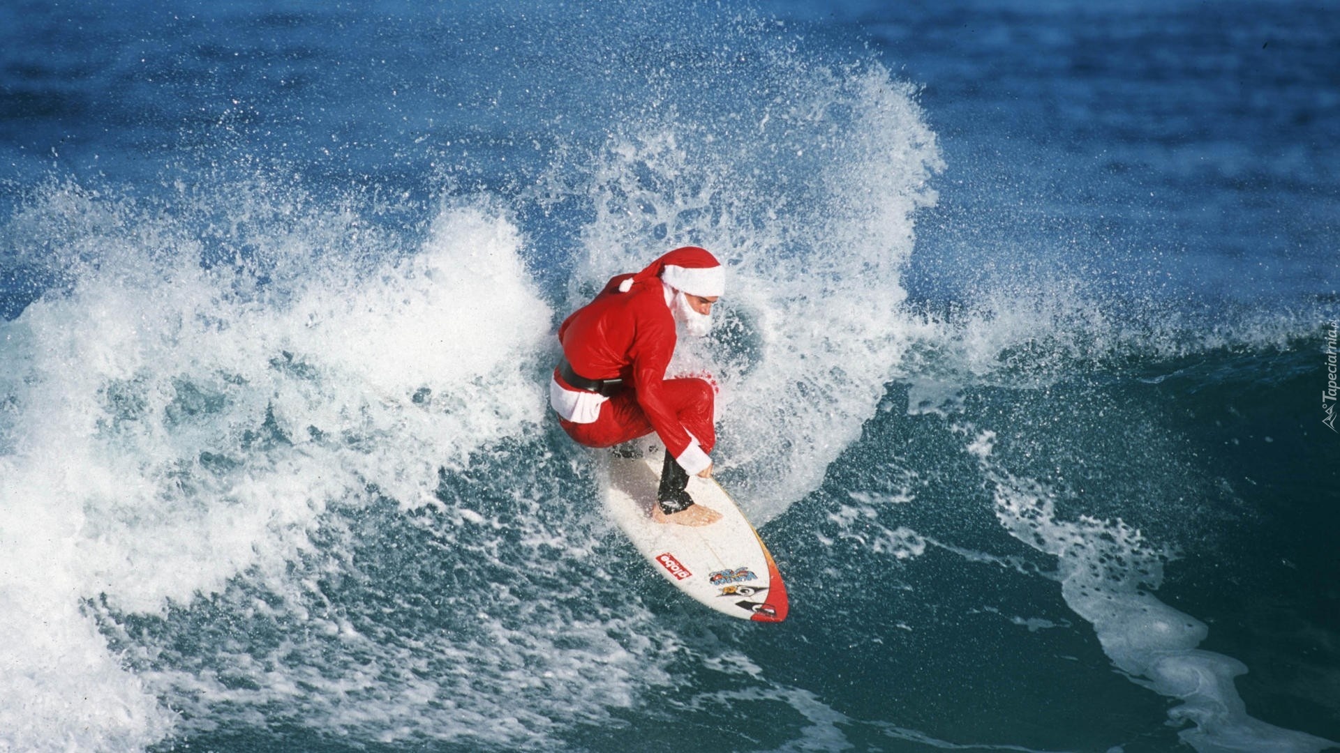 Mikołaj, Surfer, Fala