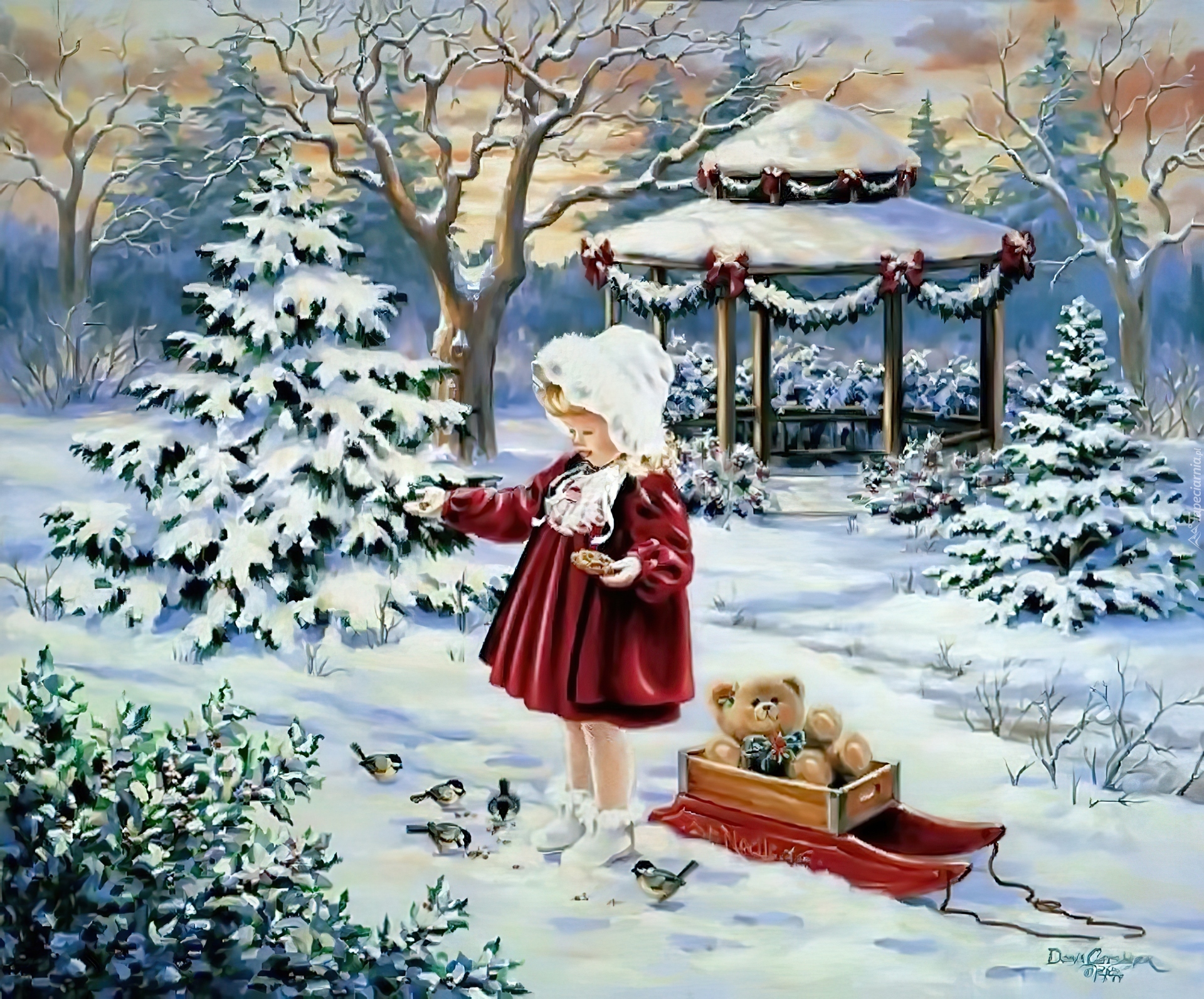 Зимние Картинки Для Декупажа