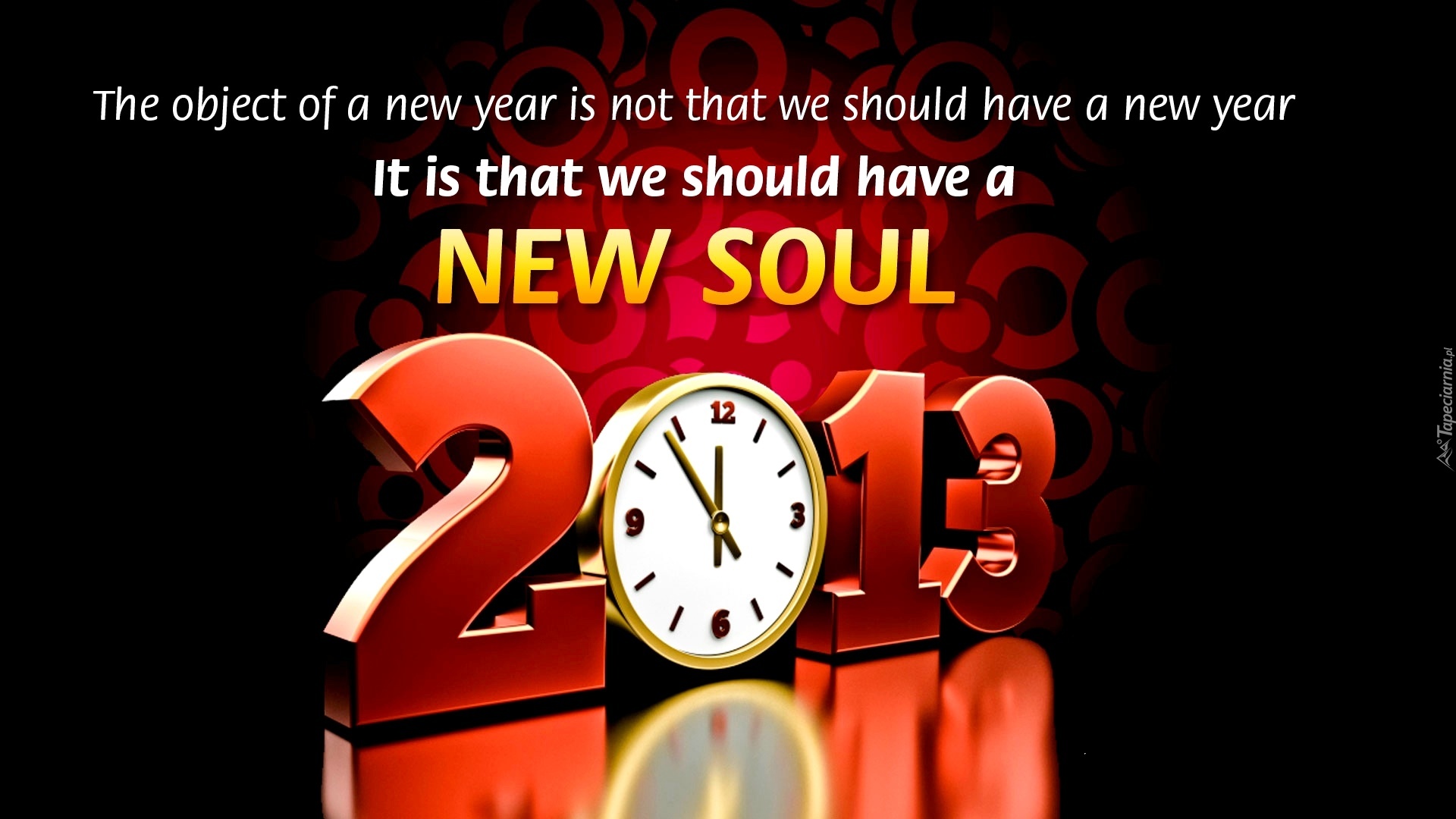 Nowy Rok, 2013, Zegar