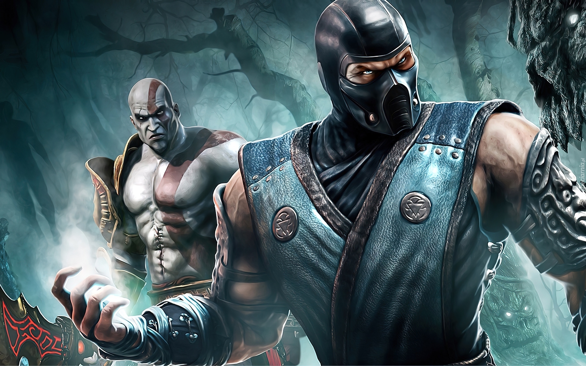 Mortal Kombat, Sub Zero, Kratos