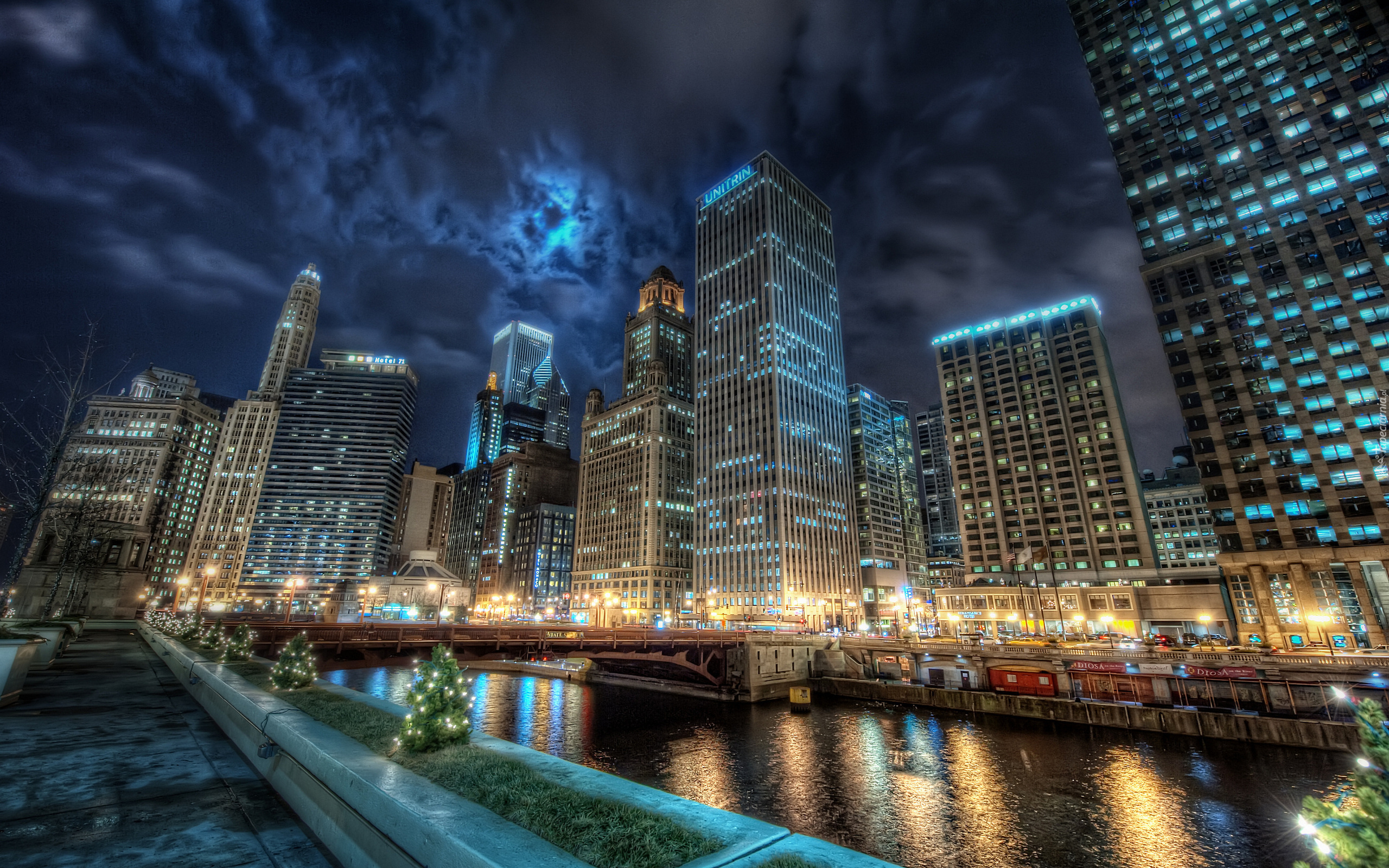 Chicago, Nocą, Światła