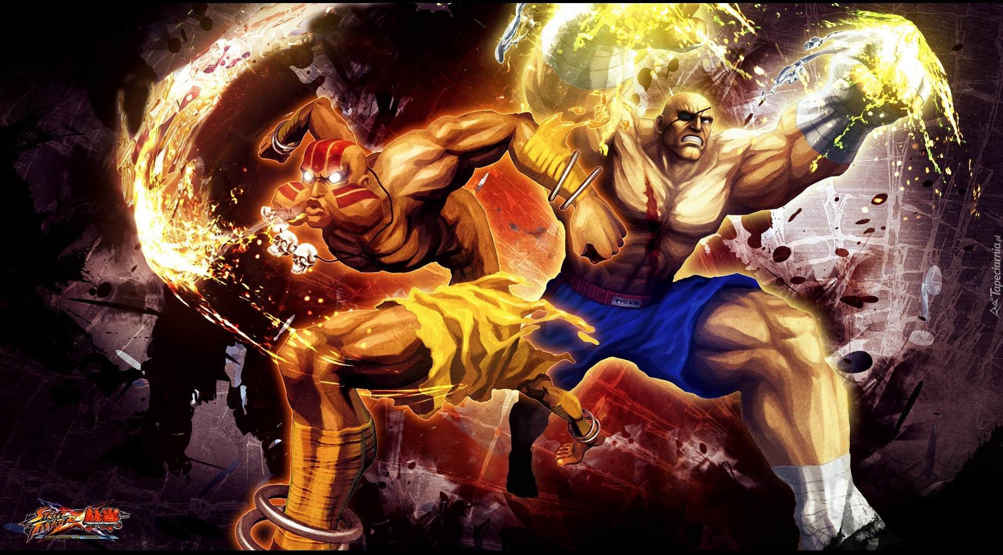 Street Fighter X Tekken, Dalsim, Sagat
