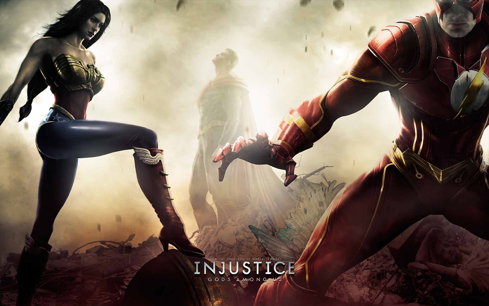 Injustice Gods Among Us, Wondar Woman, Flash