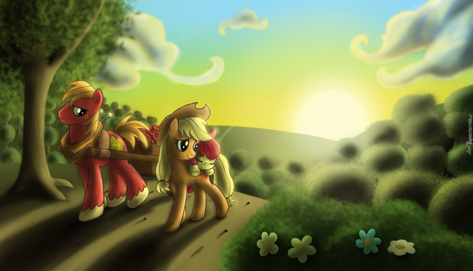 Big Macintosh, Applejack, Applebloom