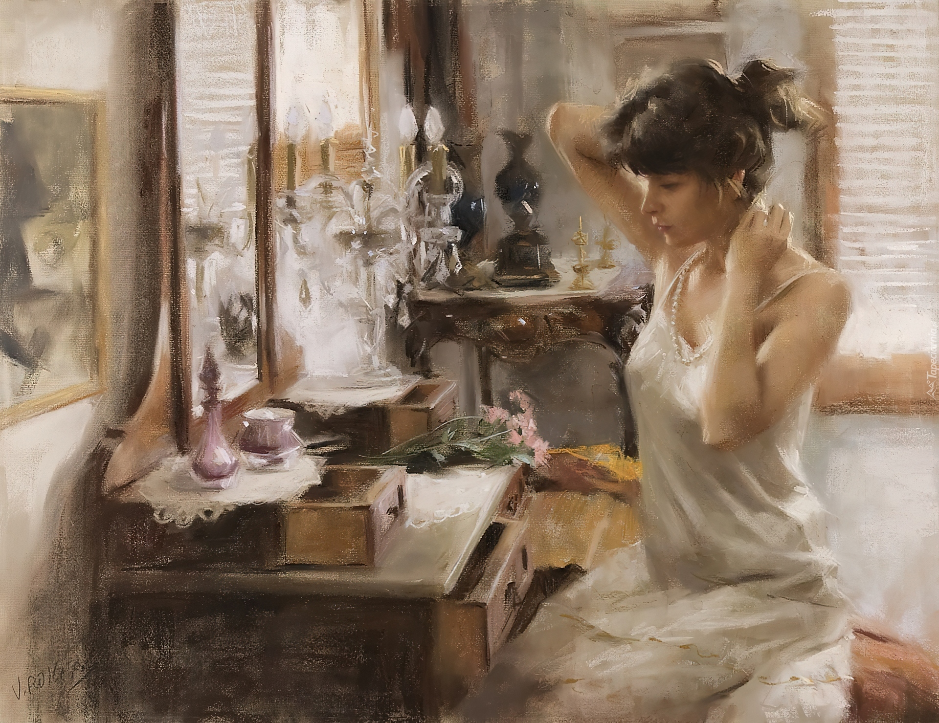 Vicente Romero Redondo, Kobieta, Toaletka