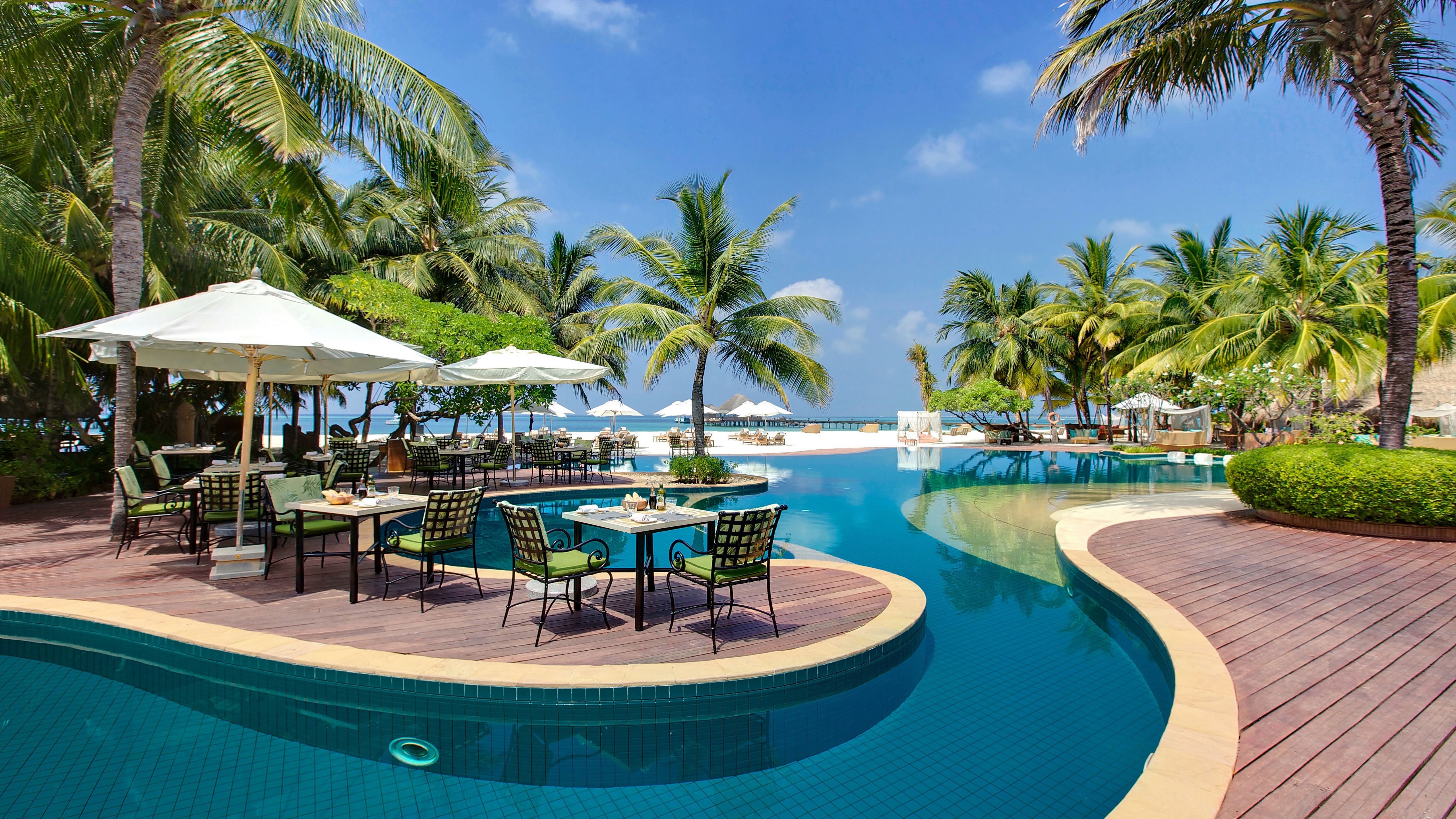 Hotel, Basen, Kurort, Malediwy