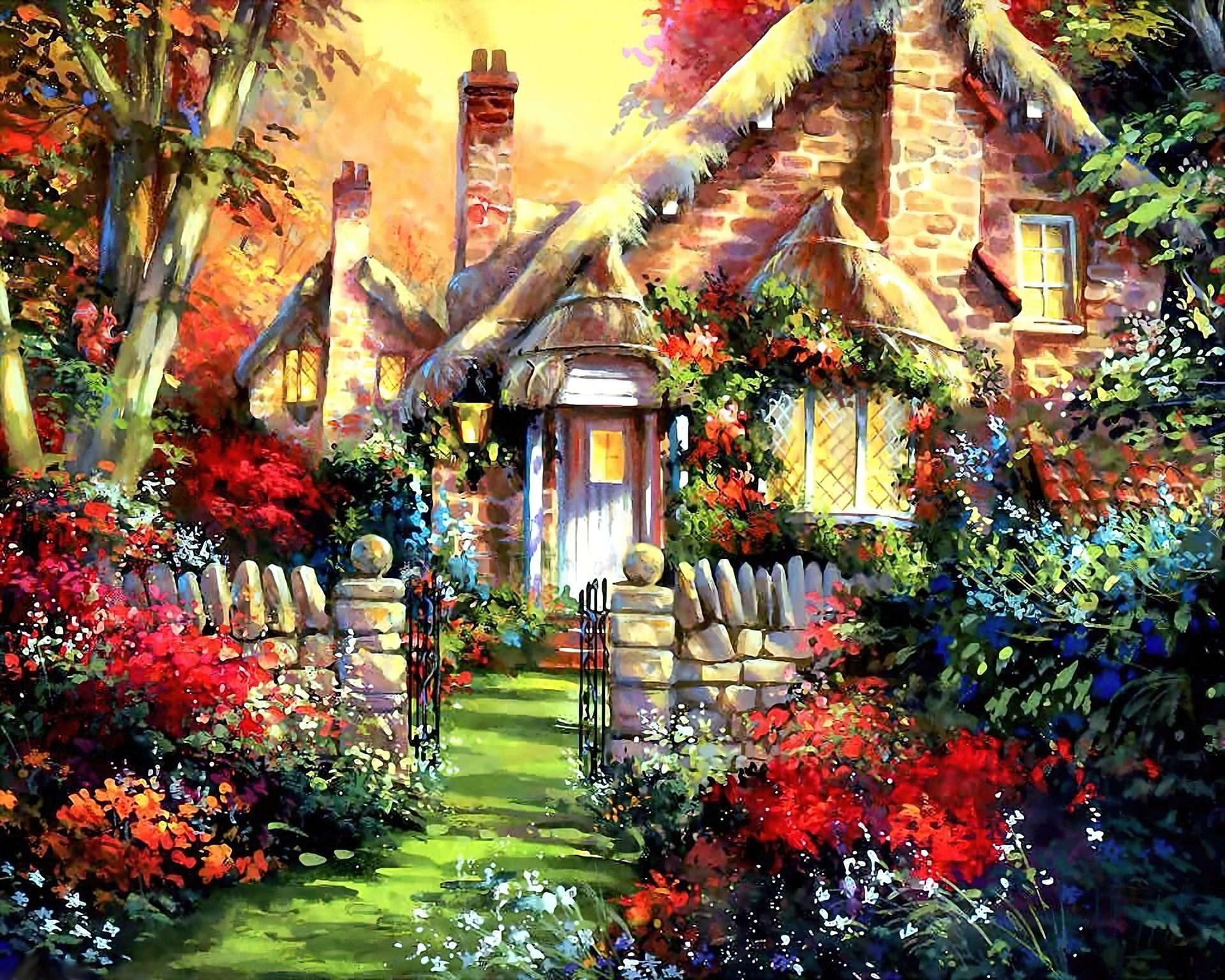 Dom, Ogród, Kwiaty
