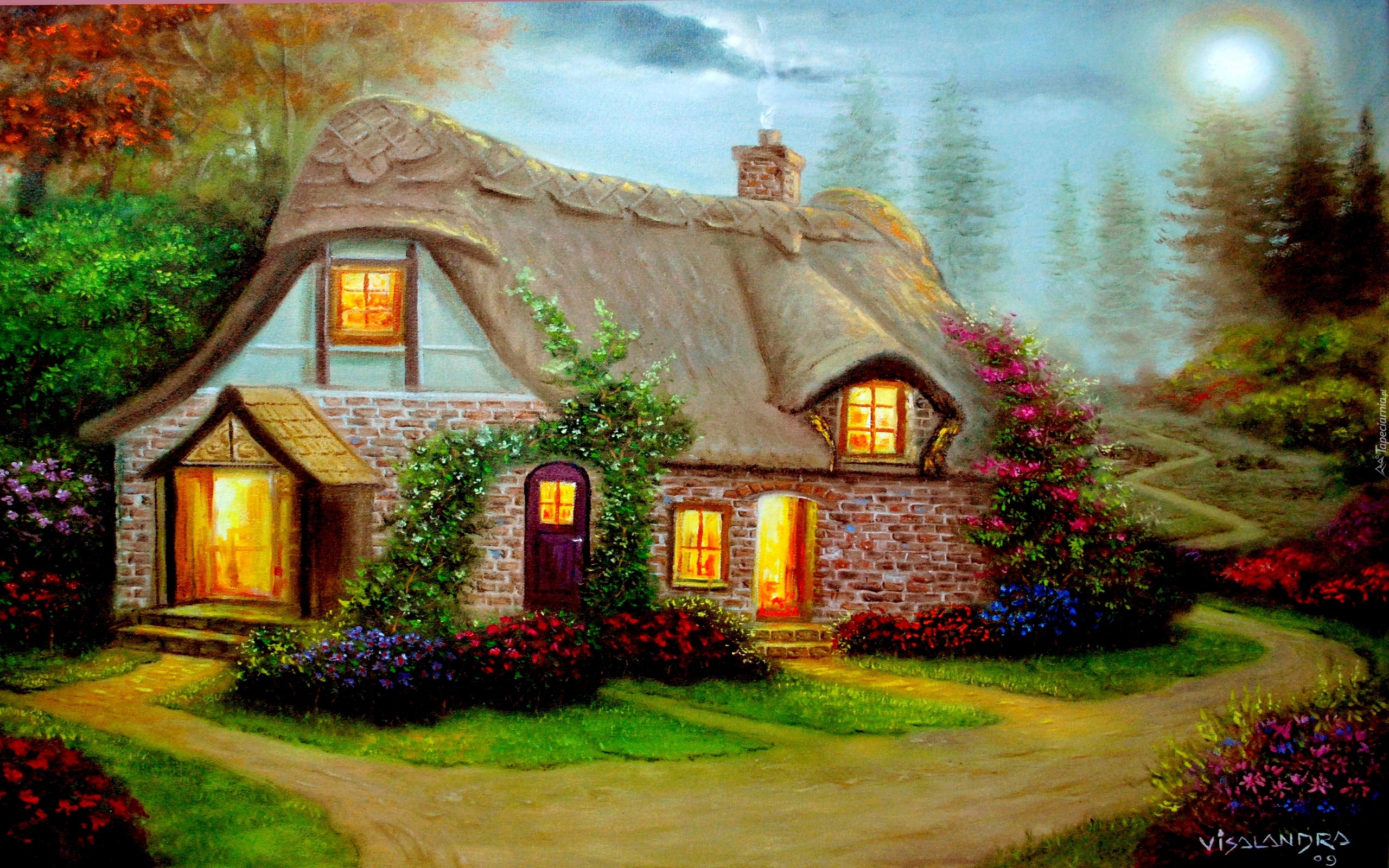 Поставь волшебный дом. Сказочные домики Джима Митчелла. Американский художник Richard Burns.
