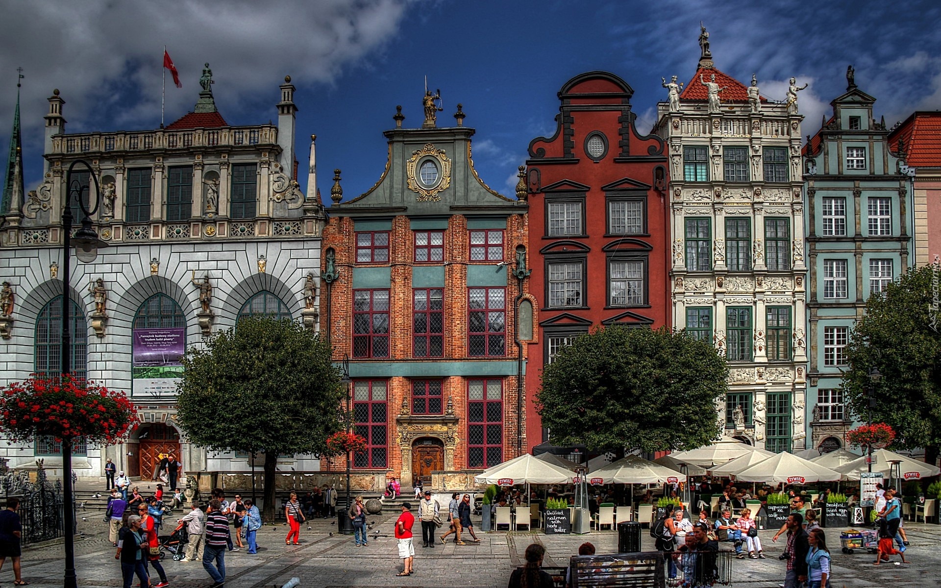 Miasto, Kamienice, Gdańsk, Polska