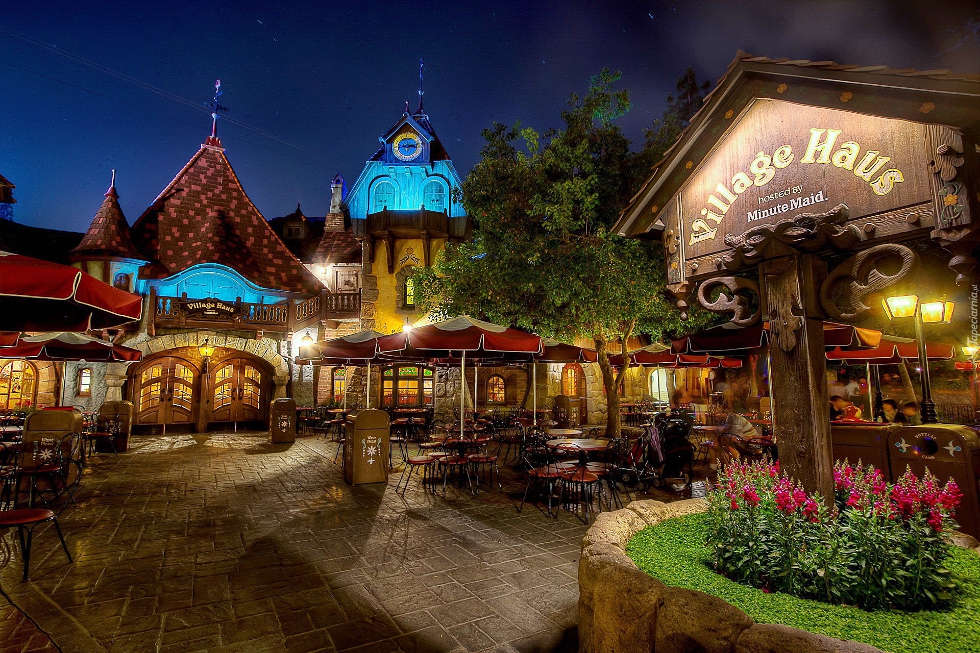 Miasto, Restauracja, Disneyland, Kalifornia